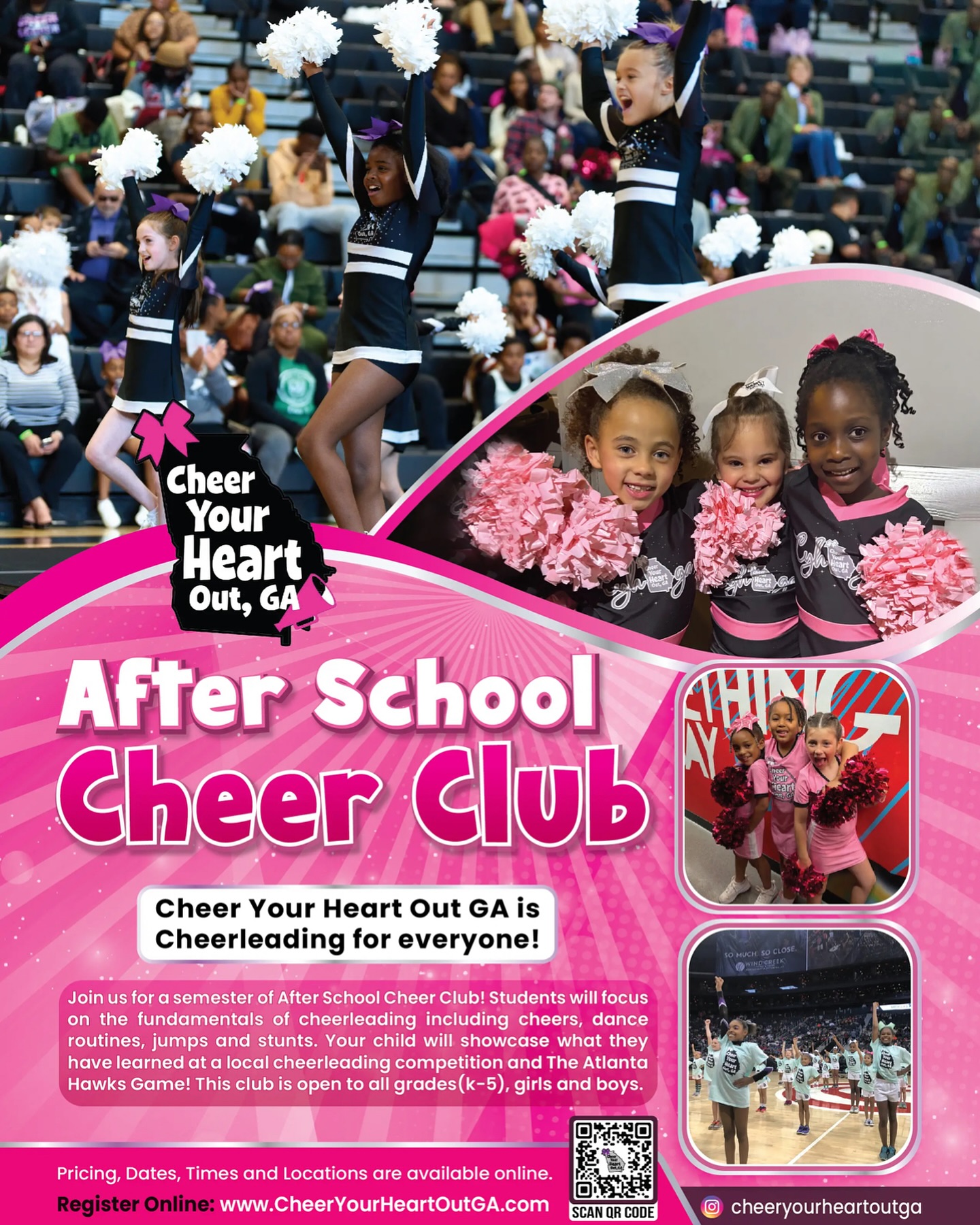 Yay for another semester of Cheer Club 🩷 www.CYHOGA.com