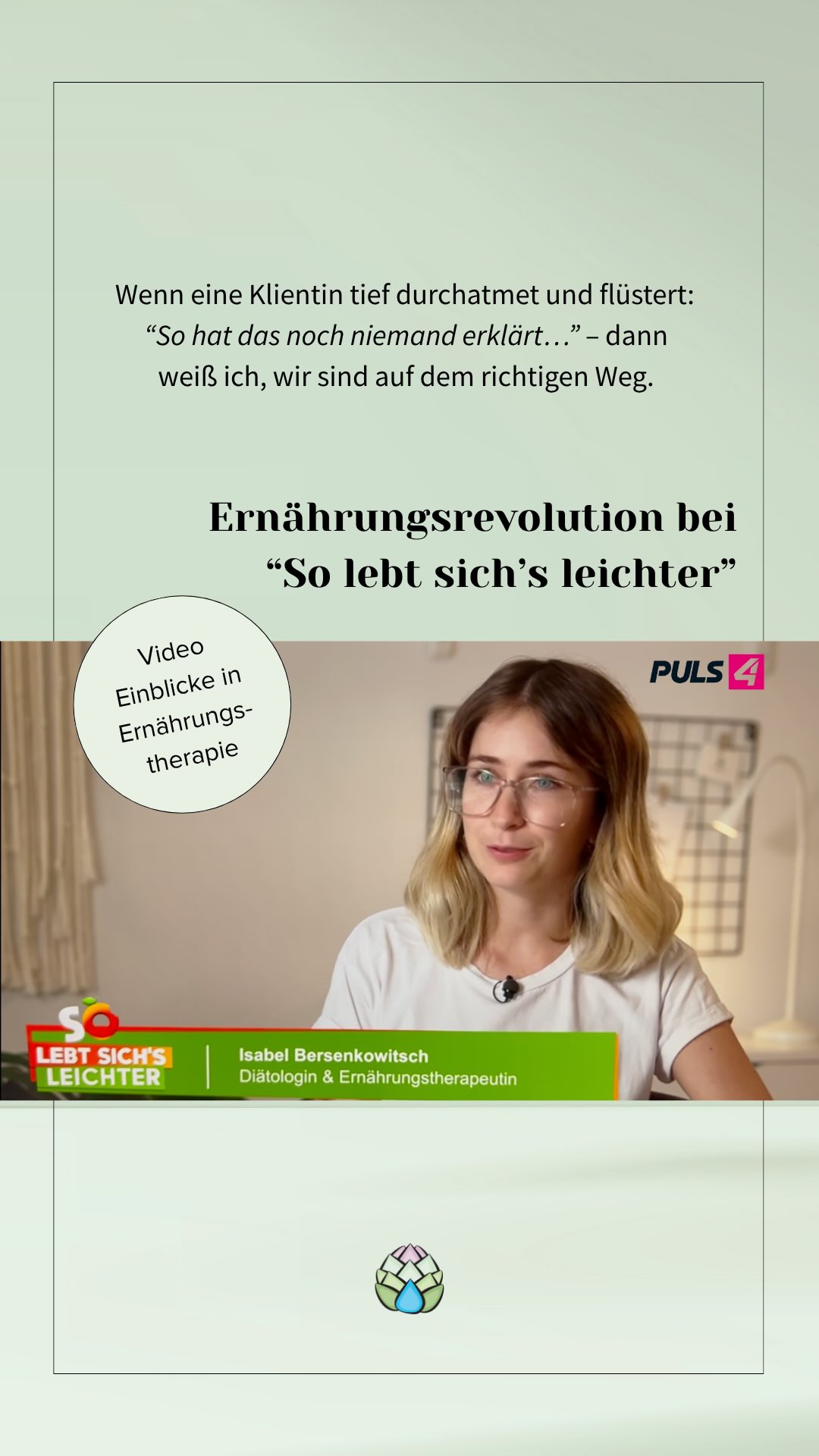 Manchmal braucht es nur einen einzigen Satz, um all den Schmerz hochzuholen, den wir jahrelang still mit uns herumgetragen haben.
Im Beitrag siehst du Sonja – und den Moment, in dem eine Fassade fällt. Essen, Diäten, „Schlanksein müssen“… all das klingt so banal von außen. Aber wer jemals in diesen Gedanken gefangen war, weiß:
✨ Es geht nie nur ums Essen. Es geht um Wert, Kontrolle, Sicherheit – und um jahrelange Verletzungen.
Sonja hat so lange versucht, stark zu sein. Doch in unserer Sitzung kam viel hoch, was sie so tapfer weggedrückt hatte: die Scham, die Angst, der Druck, die alten Glaubenssätze ihrer Essstörung.
Und wenn du beim Zuschauen das Gefühl hast: „Das könnte auch ich sein“… dann möchte ich dir sagen:
Du bist nicht allein.
Und mit dir ist nichts falsch. Die Symptome, die du spürst, sind erklärbar – und vor allem: bearbeitbar.
Im nächsten Beitrag findest du die gesamte Symptomliste, die ich Sonja gezeigt habe. Viele erkennen sich darin zum ersten Mal wieder und verstehen endlich, warum ihr Essverhalten so schwer geworden ist.
💛 Wenn du dir wünschst, endlich Frieden mit dem Essen zu schließen:
Melde dich zu meinem kostenlosen Webinar „5 Schritte, um Frieden mit dem Essen zu schließen“ an.
👉 Link in Bio
Du musst diesen Weg nicht alleine gehen.
Ich gehe ihn gern ein Stück mit dir. 💛
#solebtsichsleichter #ernährungstherapie #diätologinwien
Credits: So lebt sich‘s leichter - PULS4, S3F2, 26.08.25