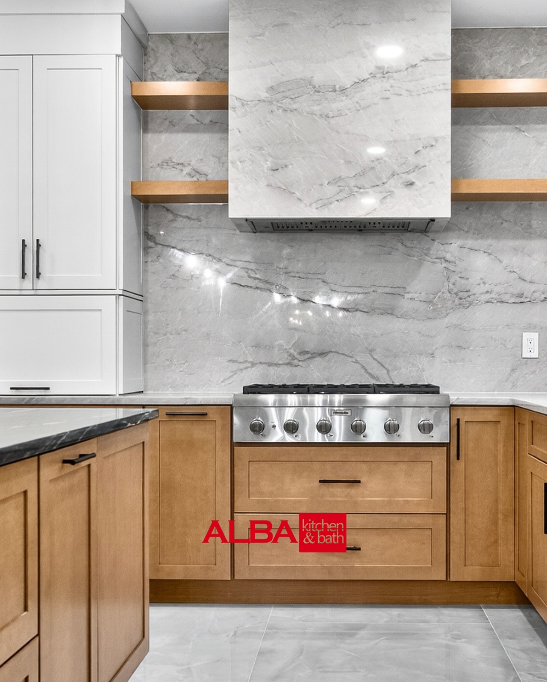 We are “thinking outside of the box,” designing kitchens creatively and unconventionally, using ideas that are not limited by traditional rules or assumptions. We are seeing the bigger picture, questioning established knowledge, and considering new perspectives rather than relying on conventional, step-by-step logic. Once this is applied, it creates a unique kind of kitchen that has no rules, like bottom and top cabinet colors needing to follow each other. Our approach generates innovative solutions and finds new options in an original way. Photos & Video : Celine & John #uniquekitchen #luxurykitchen #kitchengoals #kitchendesign