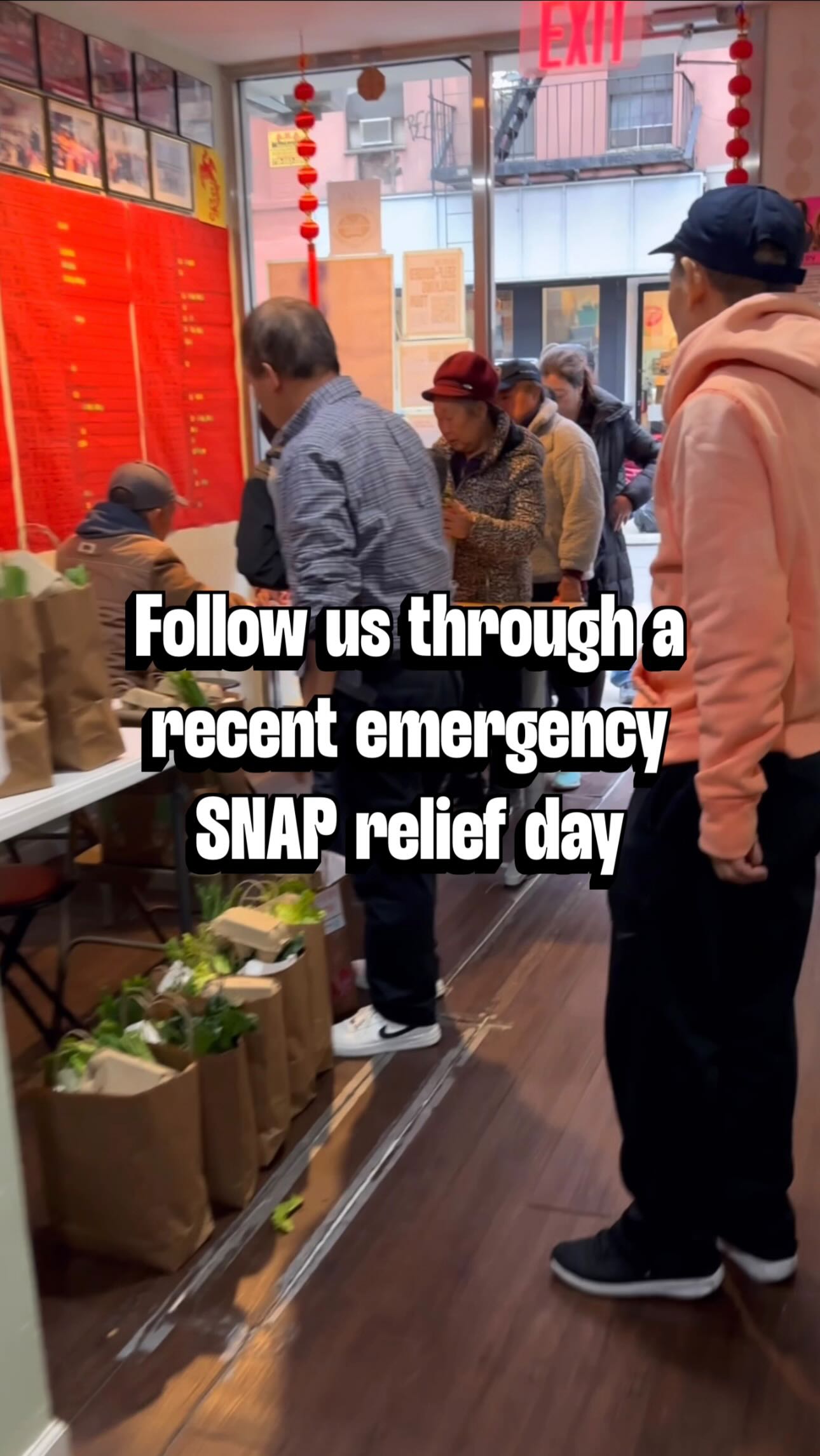 Follow us through last weeks emergency SNAP relief effort on Nov. 12!
As we learned, SNAP cuts left so many millions without a lifeline, including over 100 additional Elders in our communities. Even as benefits begin to return, the process has been shaky and stressful and uncertain, so we’re providing steady nourishment through the end of the year for our emergency SNAP relief effort alongside our ongoing weekly longterm support for 700 Elders.
We were so proud to include fresh, warm handmade rice noodles from the multigenerational New Poon Kee, cases of the freshest fruits and vegetables from @purveyd.corp (and were so kind to donate fresh scallions on top of our order!) Beautiful A-grade farm-fresh eggs donated by our friends at @cervosnyc @eelbarnyc; the most aromatic freshly baked scallion buns gifted to the Elders by our friends at @partybusbakeshop (who are so generously donating all buns through November!); hearty curry chicken lunchboxes prepared in partnership with @saigonsocialnyc; and @yenonthego for sharing her van with us for years to make these pick ups possible 🙏
Your continued support makes it possible for us to keep nourishing beloved Elders every week ❤️
✂️🎞️ @mickyshiloah