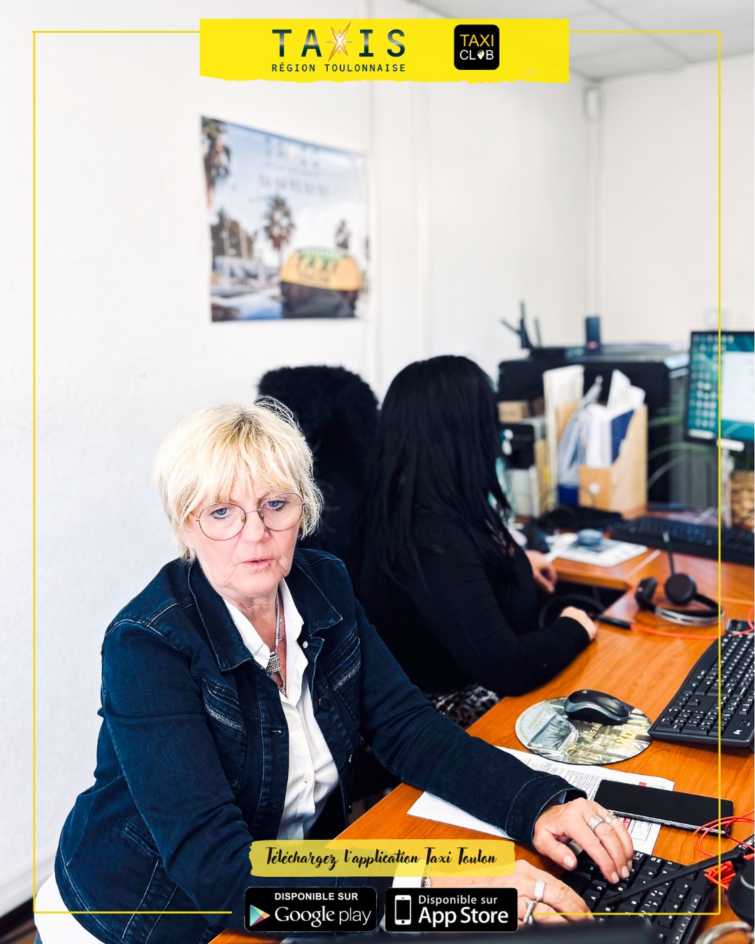 📞 Toujours à votre écoute !
Aujourd’hui, nous mettons en lumière notre Présidente, Laurence Levallois, qui veille chaque jour à garantir un service réactif et organisé pour vos déplacements.
Pour réserver un taxi, vous avez le choix :
✔️ Par téléphone au 04 94 93 51 51
✔️ Depuis notre site internet www.taxi-toulon.com
✔️ Via notre application mobile (iOS & Android)
🚖 À tout moment, une solution simple pour vos trajets sur le territoire toulonnais.
📲 Réservez dès maintenant votre course en nous appelant ou via l'application Taxi Club (disponible sur le PlayStore et l'Apple Store).
🚕 Taxis de la région Toulonnaise
#taxi #taxitoulon #taxivar #taxi83 #transport #toulon #villedetoulon #laseyne #lavalette #lagarde #lepradet #ollioules #provencemed #tpm #levarlunique #tourisme #reserveruntaxi #taxiàtoulon #taxidriver #taxivarois #100%toulon #taxiclub