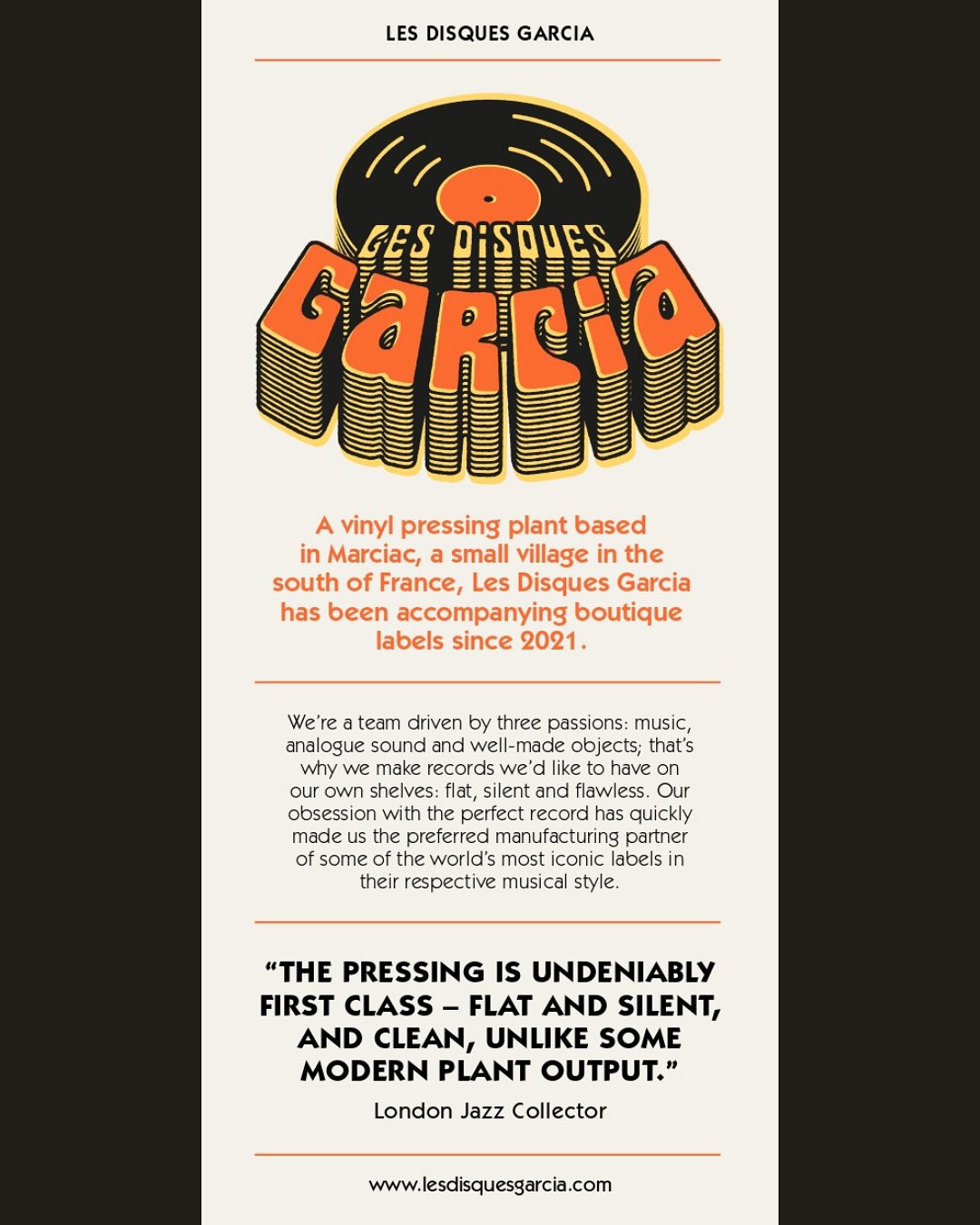 On vous présente une sélection de nos projets, tous conçus avec leurs particularités techniques uniques !
Prêt pour votre prochain pressage ? Envoyez-nous votre formulaire ✨
Lien ci-dessous :
https://airtable.com/appeJH8IsAQQVdvUI/pagHFG7Ok9w37x6sw/form
——
Here is a selection of our projects, each designed with its own unique technical features !
Ready for your next pressing? Send us your form ✨
Link below:
https://airtable.com/appeJH8IsAQQVdvUI/pagHFG7Ok9w37x6sw/form