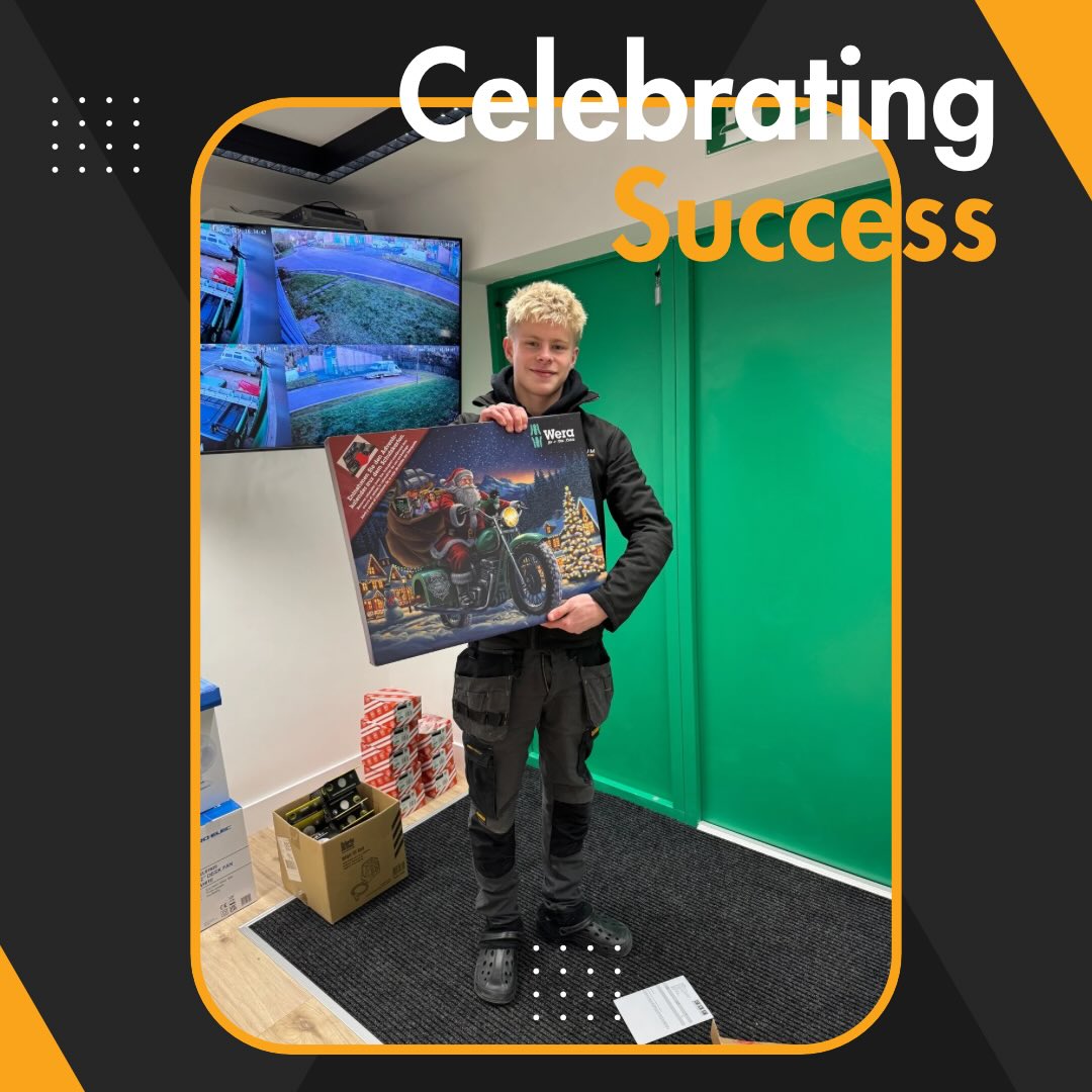 🎉 Celebrating Success! 🎉
A huge shoutout to our apprentice Archie for hitting 6 months of hard work, growth and brilliant progression! 👏💪
To mark the milestone, we surprised him with a Wera advent calendar – a little something to recognise the effort he puts in every single day. 🔧🎄
His commitment, attitude and willingness to learn have been outstanding, and it’s amazing to see how far he’s come already. Here’s to the next 6 months and many more milestones ahead! 🙌✨
#ApprenticeSuccess #TeamVoltium #Progression #Proud #ElectricalApprentice #WeraTools #CelebratingWins