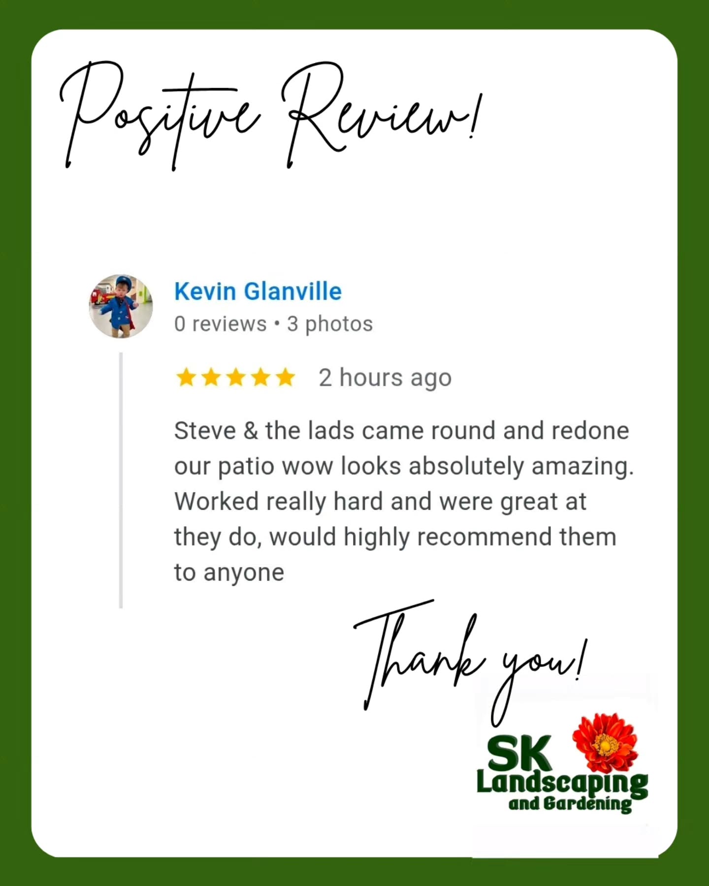 Your 5 star service!