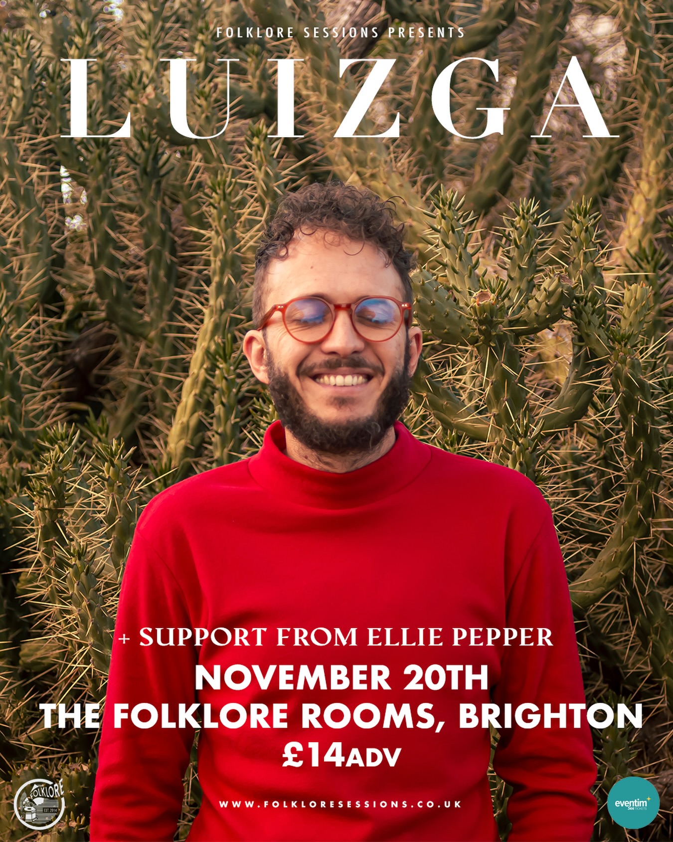 ⚡️TONIGHT AT TFR⚡️
Luizga (@luizga.music) 🇧🇷
+ Ellie Pepper (@_elliepepper)
Following his stunning show at The Folklore Rooms in August last year, Luizga returns tonight for a night of music for the soul.
LUIZGA is Luiz Gabriel Lopes, a Brazilian artist raised in the countryside of Minas Gerais and with roots spread across many territories. He grew up listening to the songs created by his family, which are still his greatest source of inspiration. His music, heir to the richest mpb lineage, also mixes influences from pop, folk and world music.
Final advanced tickets are available via the website NOW!
FOLKLOREx