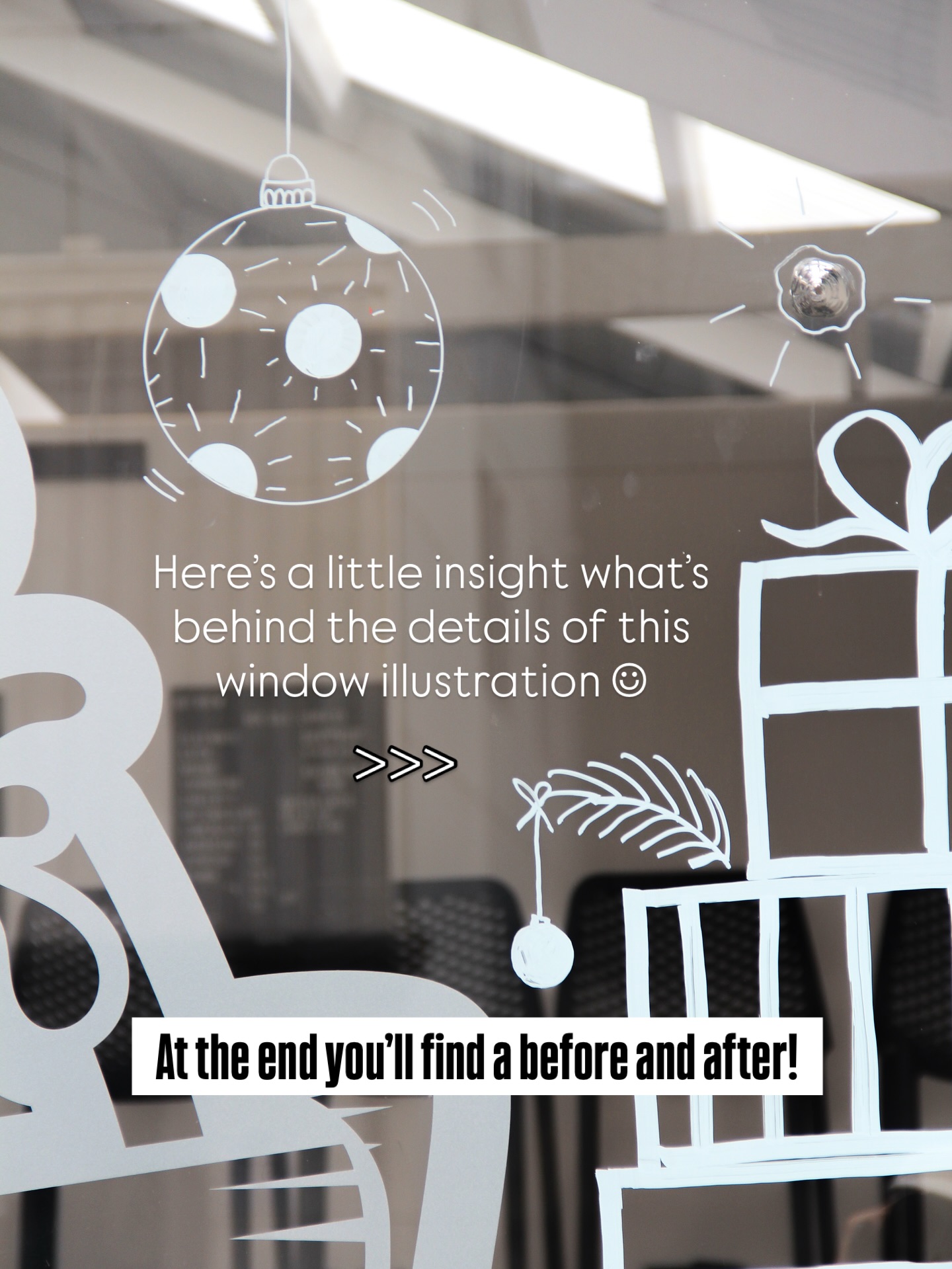 Let me take you in a little tour 💃 Here’s a little insight of the details of this window illustration.
Behind every illustration concept there is so much more than what’s visible on first glance.
If you clicked through all the slides let me know what think! 🌟