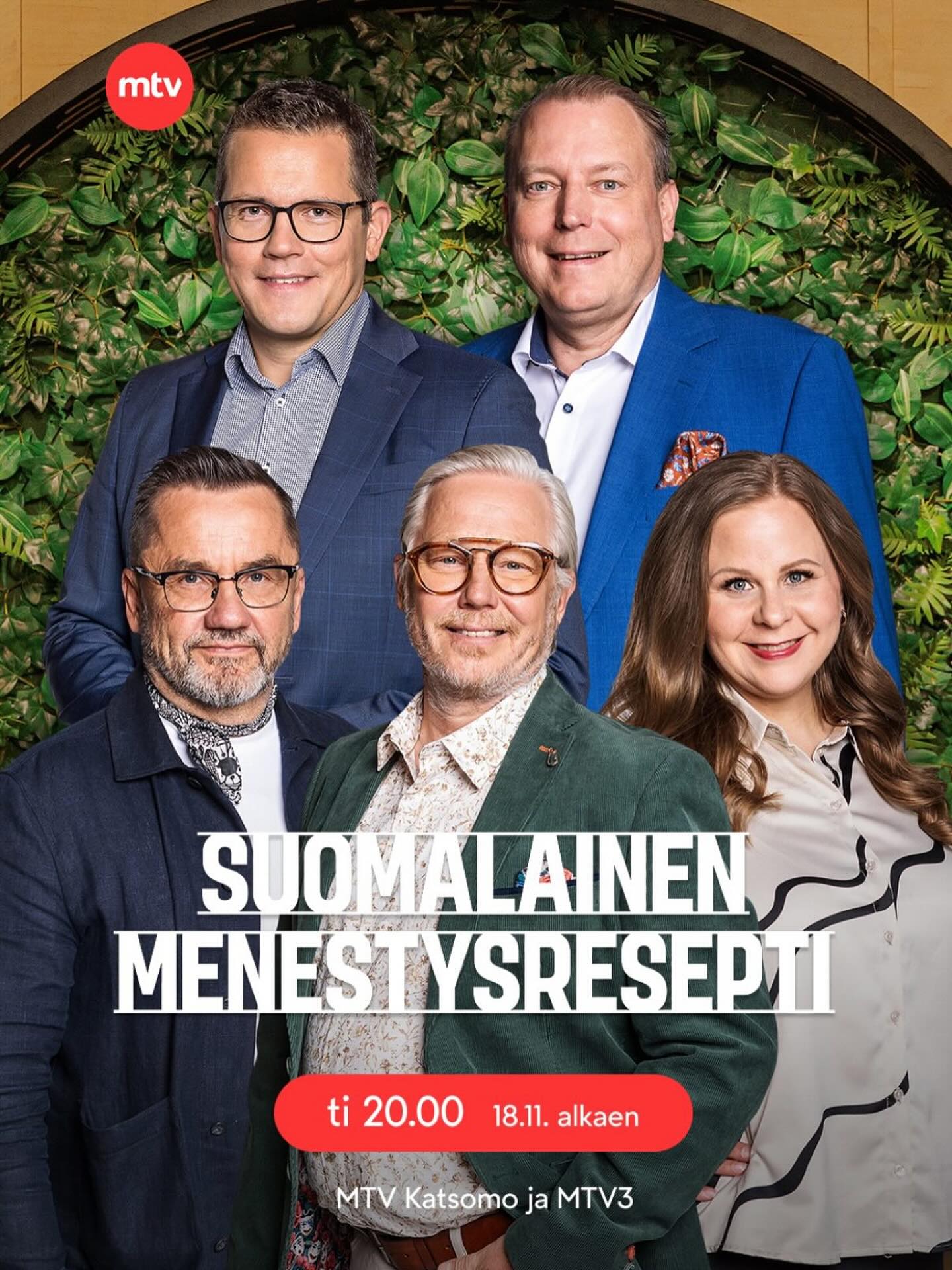 Menestysresepti 2026 -kilpailussa haetaan jälleen vuoden kiinnostavinta ruokauutuutta 🔥 Voittajalle jaossa kotimaisten kilpailurealityjen suurin ja arvokkain palkinto!
100 uutta innovaatiota
20 semifinalistia
6 finalistia
1 voittaja 🏆💚
Kisa alkaa tänään Maikkarilla ja Katsomossa klo 20! Seuraava jakso ennakkoon MTV Katsomo+ -tilauksella 🔥