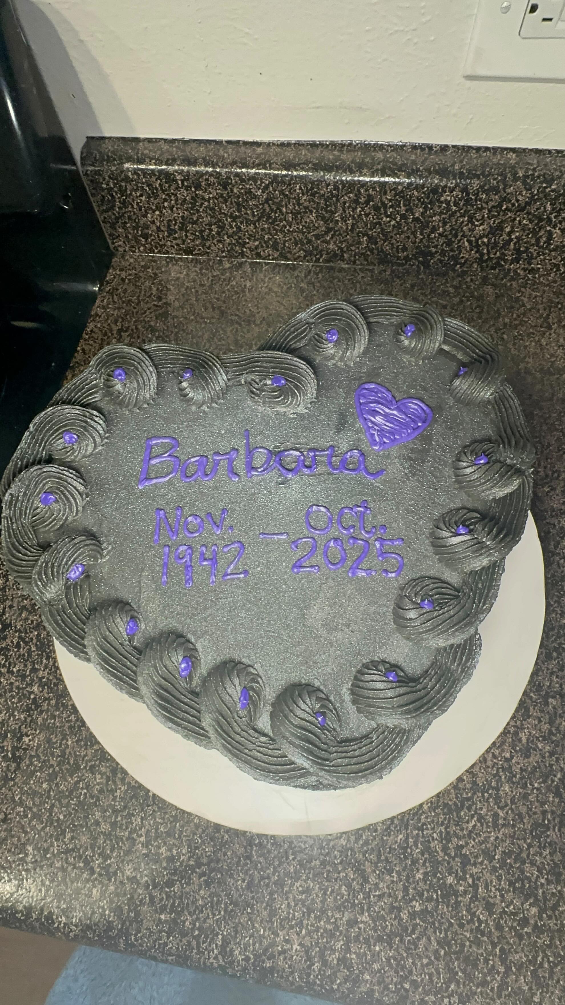 October has not been so kind to me lately.
May my sweet grandmother rest peacefully with no more pain and no more worries. I will love you always 💜
Grief is a strange thing……I’ve been doing my best coping through baking for her