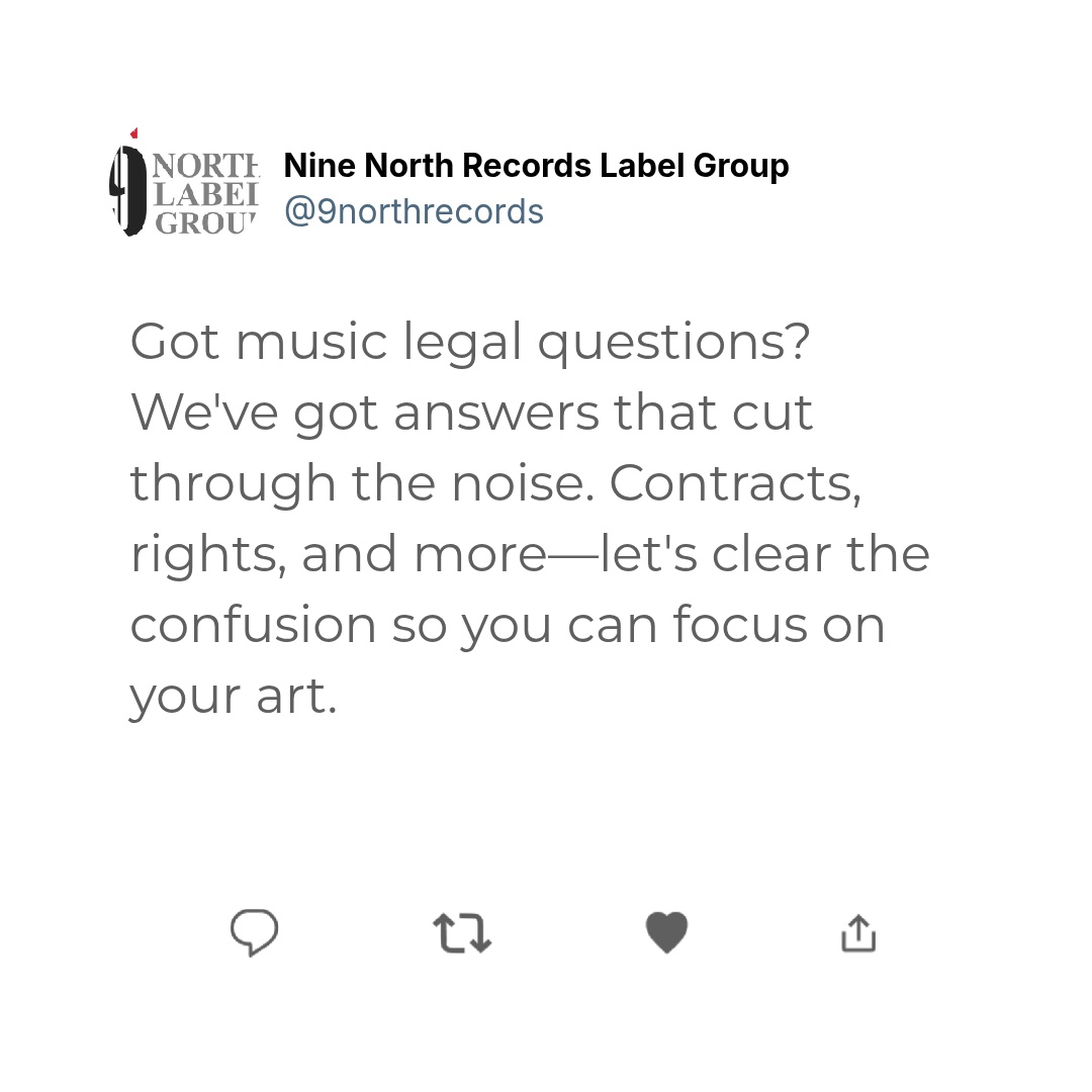 Got legal questions about your music career? 🤔
This week, we're teaming up with a qualified legal expert to answer YOUR burning questions! Drop them below 👇
From contracts to rights, no topic is off-limits.
Let's clear up the confusion so you can focus on what matters most: your music.
#musiclaw #artistadvice #musiccareer #legalquestions #musiciansupport