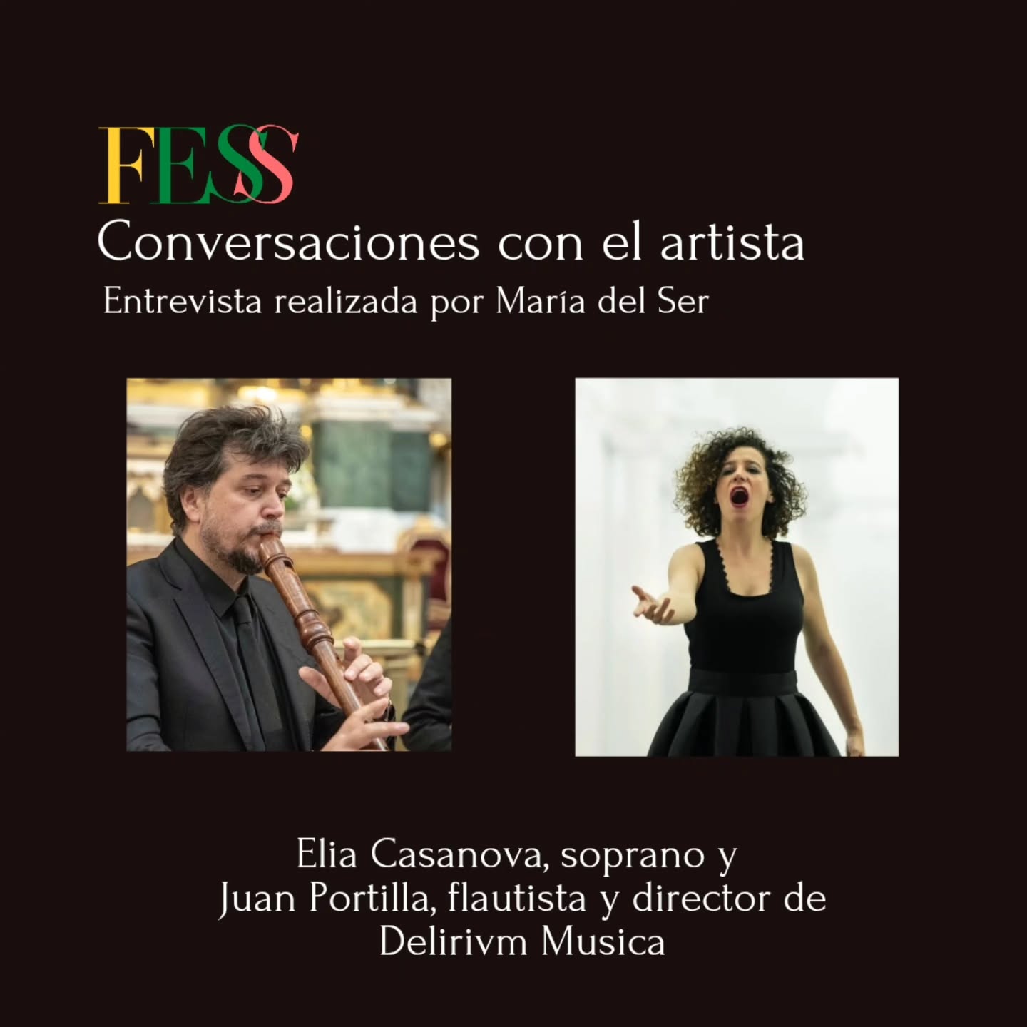 🎥Ya tenéis disponible en nuestro canal de YouTube la entrevista realizada por María del Ser a la soprano Elia Casanova y al flautista y director de Delirivm Musica Juan Portilla con motivo de su concierto La Arcadia realizado el pasado mes de octubre en el Festival Silva de Sirenas 2025.
🎶Enlace aquí y en nuestras stories.
https://youtu.be/HAMql-zjmPc?si=vxsCly9062kx85T1
______
#FESSMadrid #SilvaDeSirenas #MúsicaAntigua #DelirivmMusica @sopranoelia @delirivmmusica @mariadelser