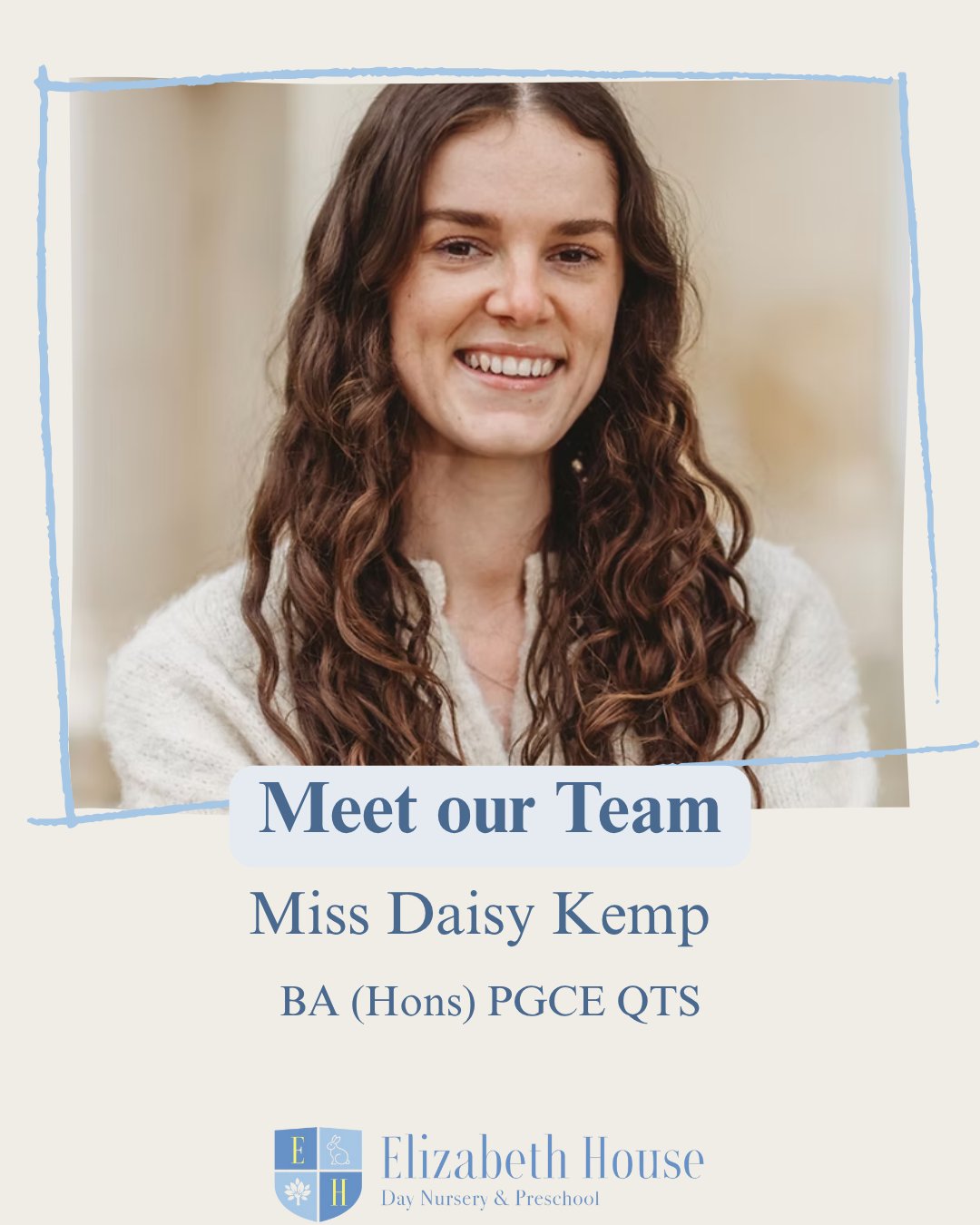 Meet Our Team: Miss Daisy Kemp
Say hello to one of our wonderful Preschool Teachers, Miss Daisy Kemp.
Daisy holds a BA (Hons) in Children’s Development and Learning and Qualified Teacher Status (QTS) from the University of Reading.
With a wealth of experience, Daisy has worked across a variety of early years and primary settings, supporting children from as young as 5 months right up to Year 6!
Her hands-on experience in Reception classrooms gives her a deep understanding of what it takes for children to be truly 'school ready'.
Daisy is absolutely passionate about helping our children develop the vital skills and confidence they need to thrive in their early education journey.
We are so lucky to have Daisy as part of the Elizabeth House family!
Click the link in bio to find out more about our team.
#preschool #elizabethhousenursery #nursery #earlyyears #eyfs #wallingford #oxfordshire #meettheteam #earlyyearseducator