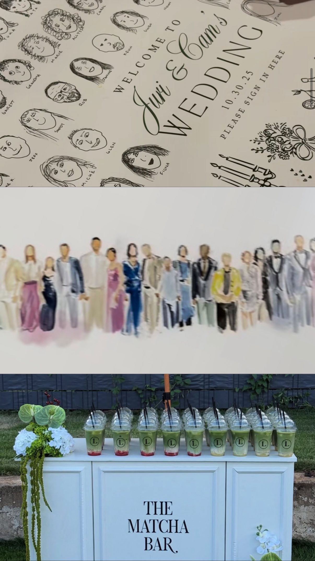 Willkommen zu meinem neuen Format 🤓✨
Wenn ich morgen heiraten würde, wären das drei Dinge, die ich einbauen würde, einfach … weil sie ✨cool✨ sind 😜
1️⃣ Matcha Bar
Für uns Matcha-Mäuse 😭
Stylisch, modern, soooo 2025 (oder eben 2026 haha)
Credit: @goldstone.de
2️⃣ Live-Painting
Jemand hält eure Gäste in Aquarell fest, während die Party läuft und ihr habt danach ein echtes Kunstwerk statt nur Fotos.
Kreativ, persönlich, unfassbar schön.
Richtig kün(s)t(z)lerisch höhö.
Credit: @annas.eventpainting
3️⃣ Gästebuch zum Selbstzeichnen
Jeder malt sich selbst.
Das Ergebnis? Chaos, Kunst & 100% Persönlichkeit.
LOVE IT 🙌💖
Credit: @contentbyfi
Welches ist euer Favorit?
Sagt es mir doch gerne in den Kommentaren! 💬👇
#freietrauung #traurednerin #weddinginspo