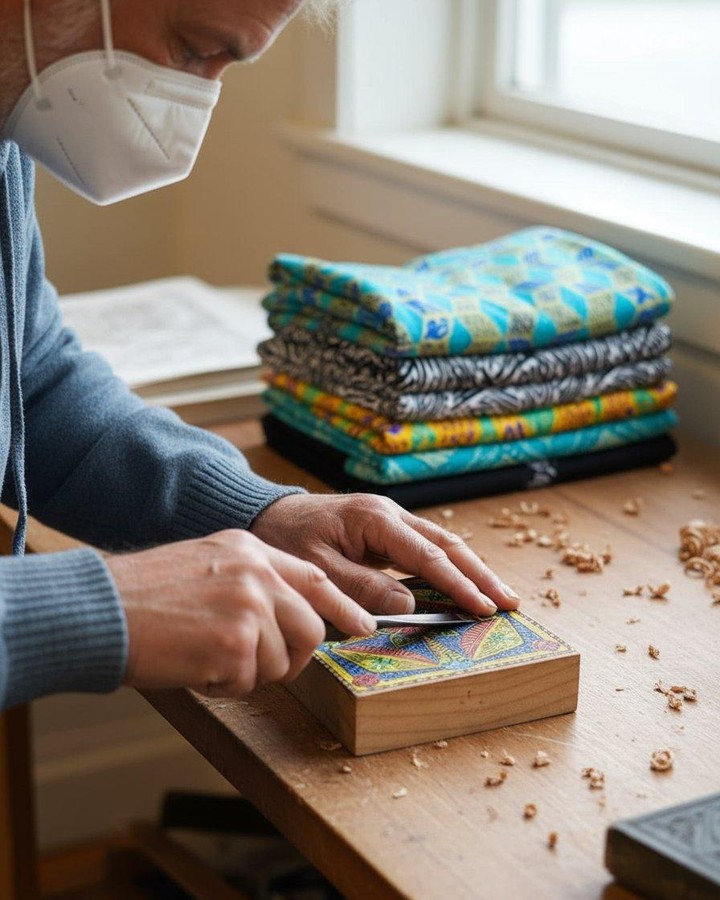 From woodblock to wearable art: see how.
Watch as skilled hands carve vibrant patterns, each detail echoing decades of printmaking heritage. Here, traditional craft meets modern textile design—what begins as a block of wood transforms into bold, expressive activewear.
Curious about the process? Step behind the scenes and discover how every JimJim&Co piece is made for those who move differently.
Ready to wear a story? Explore more at jimjimco.com