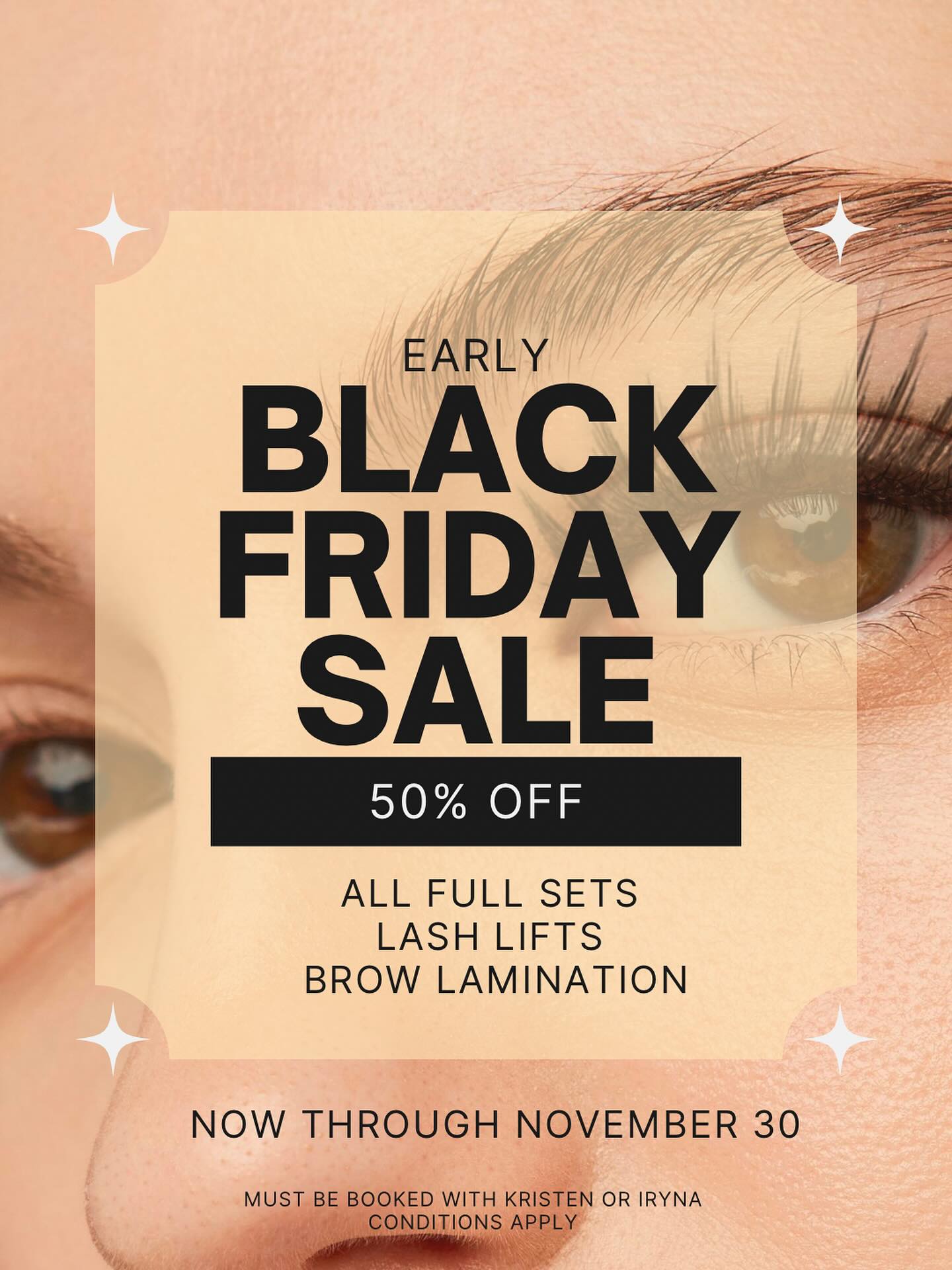 Iiiitssss tiiiiime!
✨EARLY BLACK FRIDAY✨
Now through November 30th, 2025
*must be booked with Kristen or Iryna