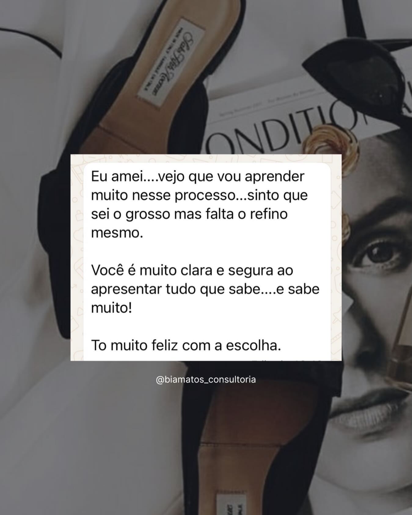 Demos início a consultoria completa da Cris e esse recado ela me mandou depois do nosso primeiro encontro.
É muito gratificante quando no primeiro momento a cliente já tem percepções sobre o que precisa para alcançar seu desejo de imagem. No caso da Cris é esse refinar, pois como ela mesmo disse ela já sabe o “grosso”.
As vezes, você não precisa “zerar” só precisa refinar. Refinar o olhar, as escolhas e, claro, o guarda roupa. Afinal, ele é a ponte que une o que você deseja com a sua imagem.
E seu guarda roupas como está? Me conta 👇🏼
…
#biamatosconsultoriadeimagemeestilo #imagemeestilo #estilopessoal
