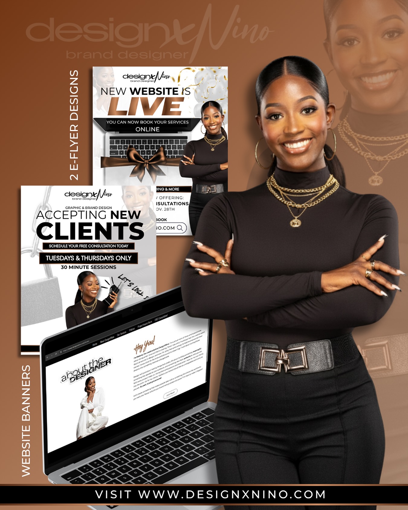 My website is LIVE and bookings are now open. 🔥
Y’all have been asking me for months, “Mel, where’s the site?”
Well… the late nights, the edits, the rebuilding, the vision…. it all came together. And now you finally have a place to explore my work, book your services, and see everything I’ve been building behind the scenes.
To kick this off the right way, I’m offering FREE consultations for new clients who need direction, clarity, or a real brand strategy before they invest. If you’ve been stuck, unsure, or ready to elevate. This is your moment!
THE DROP!
DesignXNino is officially open for business.
Tap the link in my bio. Step inside. Let’s build something you can’t stop looking at. 🖤
#BrandDesigner #GraphicDesigner #WebsiteLaunch #NowBooking #DesignStudio #SelfTaughtDesigner #BrandIdentityDesign #CreativeEntrepreneur #EntrepreneurCommunity #SmallBusinessOwner #DetroitCreatives #WomenInDesign #BrandStrategy #BusinessBranding #DigitalCreator #FreelanceDesigner #DesignInspiration #BrandDevelopment #BookNow #designxnino