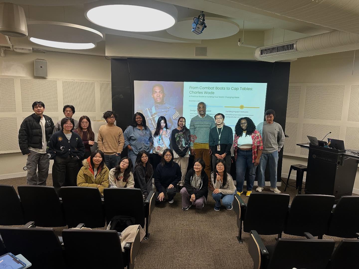 Charles enjoyed speaking to Kobla Asamoah’s students at the School of Visual Arts (SVA) in the Design for Social Innovation MFA program on November 6, 2025.