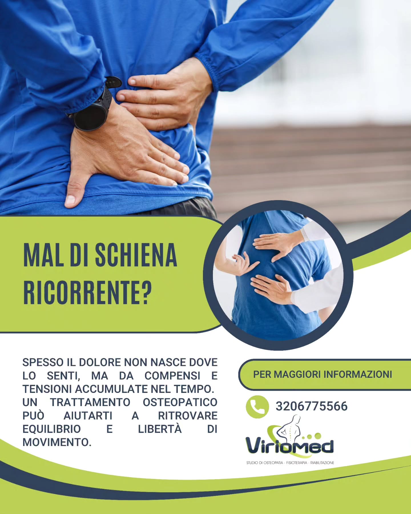 ✨ Prenota la tua valutazione e scopri cosa sta davvero causando il tuo dolore.
Viriomed
📍 Strada comunale per San Gregorio, Loc. Mannella (VV)
📞 3206775566
📧 viriomed@libero.it
🌐 www.viriomed.it
#viriomed #fisioterapia #osteopatia #riabilitazione #posturologia #terapia #tecar #fisiotone #powershape #cryotshock #ondadurto #osteopata #ginnasticaposturale #linfodrenaggio #posturale #dimagrimento #dimagrimentolocalocalizzato #rimodellamentocorpo #tonificazione #vibovalentia #calabria #sangregoriodippona #vibomarina