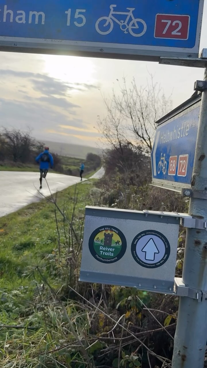 #ReiverTrails. Over 200 miles of accessible #Northumberland Trails. We did #TheSillTrail. 6 miles. Starts/Finishes at @thesillnorthumberland. Mix of quiet country lanes and fields, crosses Hadrian’s Wall. Moderately hilly terrain. Spectacular views of Crag Lough, the Roman vallum, Hadrian’s Wall, the Whin Sill and Northumberland countryside. Clockwise.