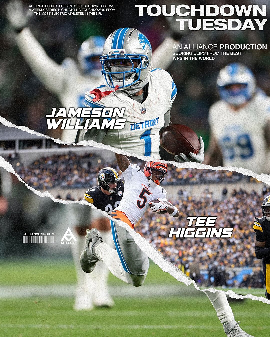 3-peat for @bigsgjamo 🔥 End-zone residency for @teehiggins #TouchdownTuesday