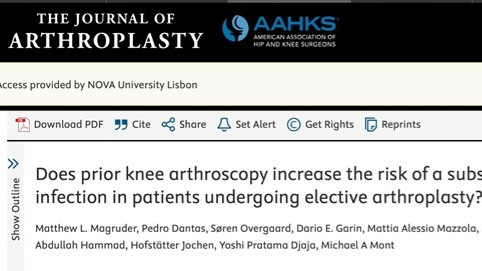 Does prior hip arthroscopy increase the risk of a subsequent infection in patients undergoing elective hip arthroplasty? There is no evidence suggesting a clinically meaningful increase in the risk of postoperative infection - Strong consensus (Agreement 84.2%)
Does prior knee arthroscopy increase the risk of a subsequent infection in patients undergoing elective arthroplasty? There is a clinically significant increased risk of postoperative infection in patients who have a history of ipsilateral knee arthroscopy within six months. Strong consensus (Agreement 83.8%)