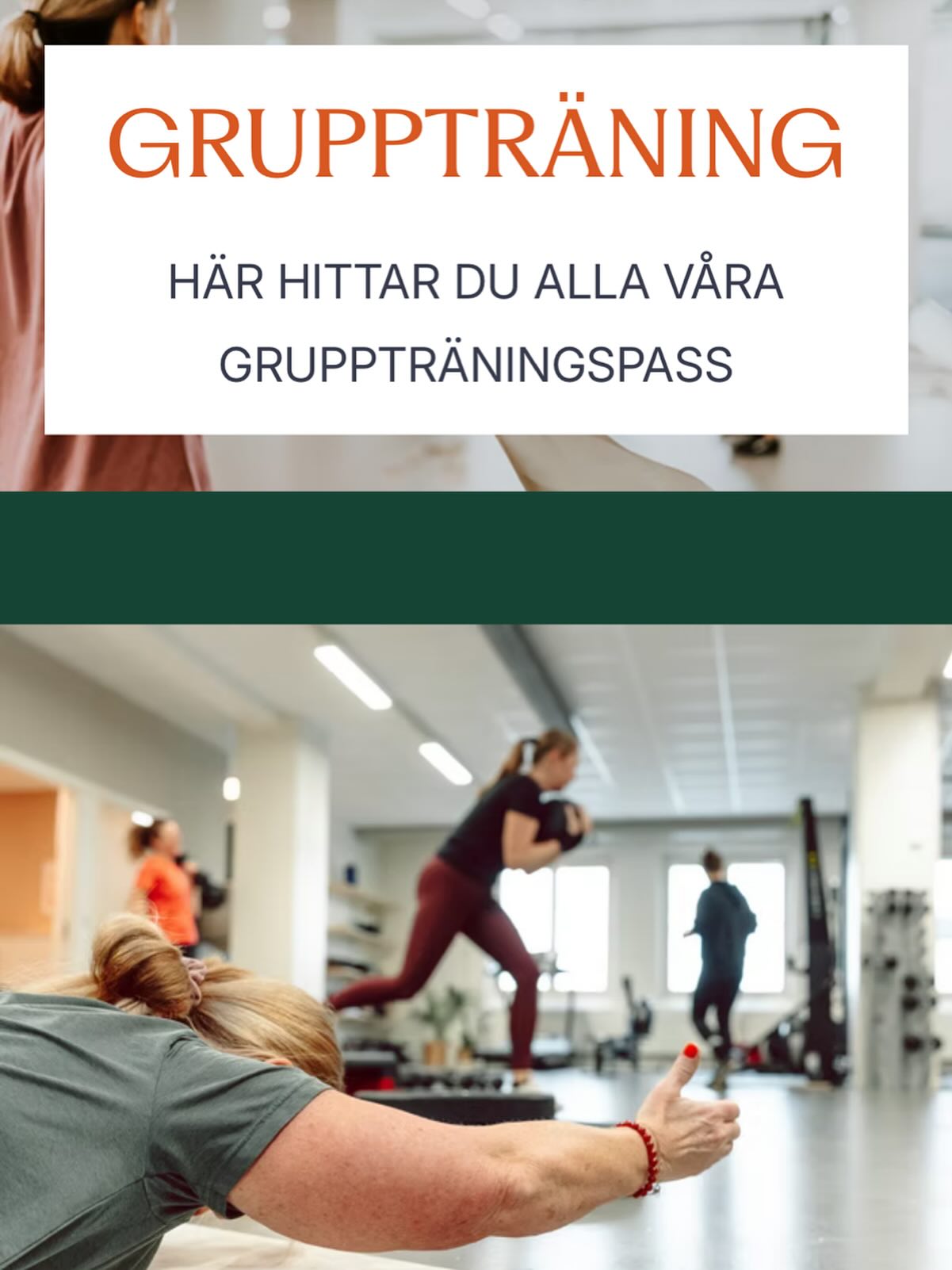 Hemsidan är uppdaterad med vårens grupper!
1 december kl 08:00 öppnar anmälan till vårens grupper. Nytt är att du som redan är med i en grupp har en veckas förbokning till samma grupp innan vi släpper platserna till övriga dvs du kan förboka din plats från den 24 november👍