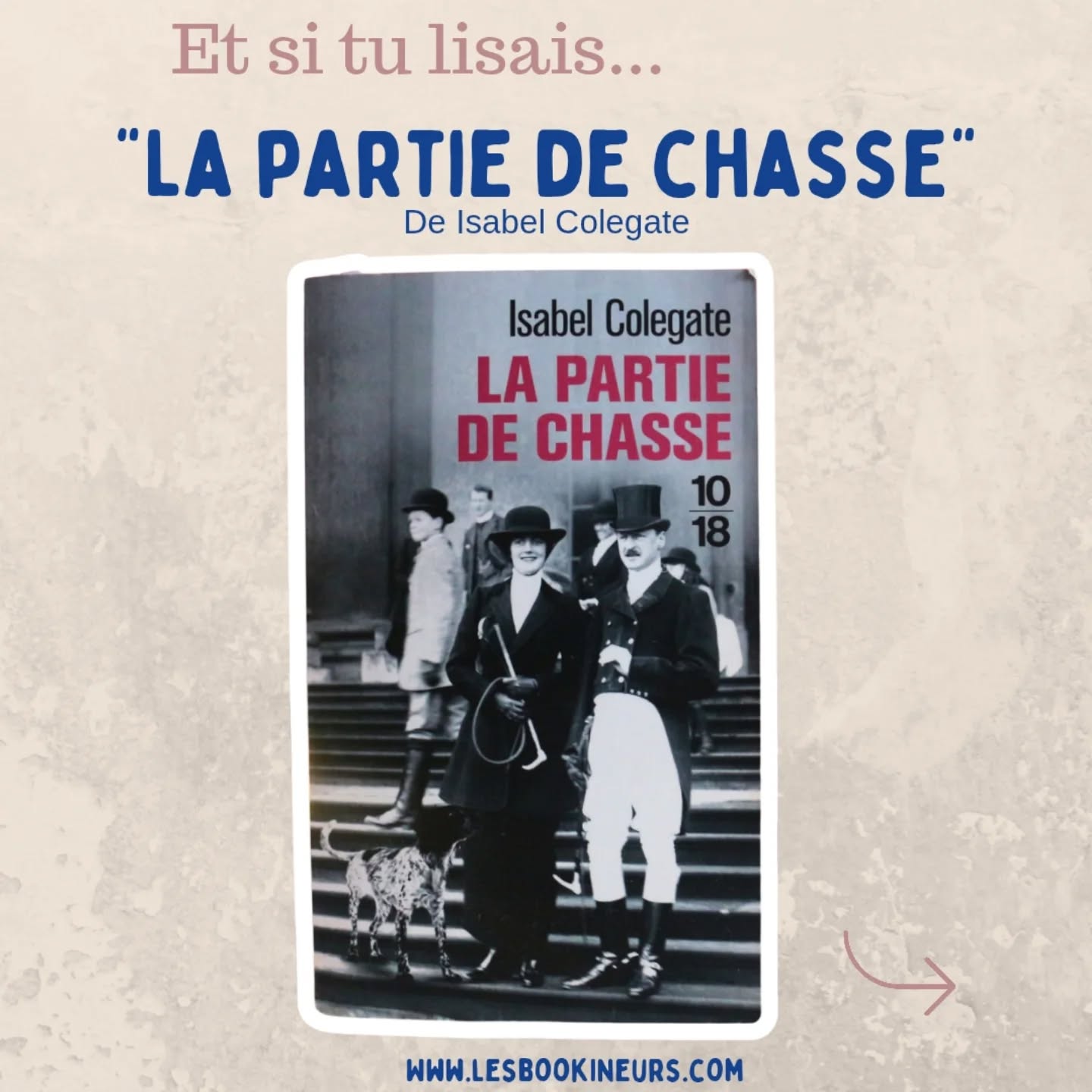 🫶🏽📚 Et si tu lisais ... 📖🎩
"La partie de chasse" d'Isabel Colegate
Un roman qui relate des mœurs de l'Angleterre d'avant guerre mondiale.
Une intrigue sociale qui dépeint les codes sociales de l'aristocratie anglaise.
⚠️TW: les scènes de chasses sont assez détaillées et très nombreuses.
Condition A - 4 €
Plus d'informations en Mp 💌
Disponible ✅️
www.lesbookineurs.com
#livre #partiedechasse #aristocratie #angleterre