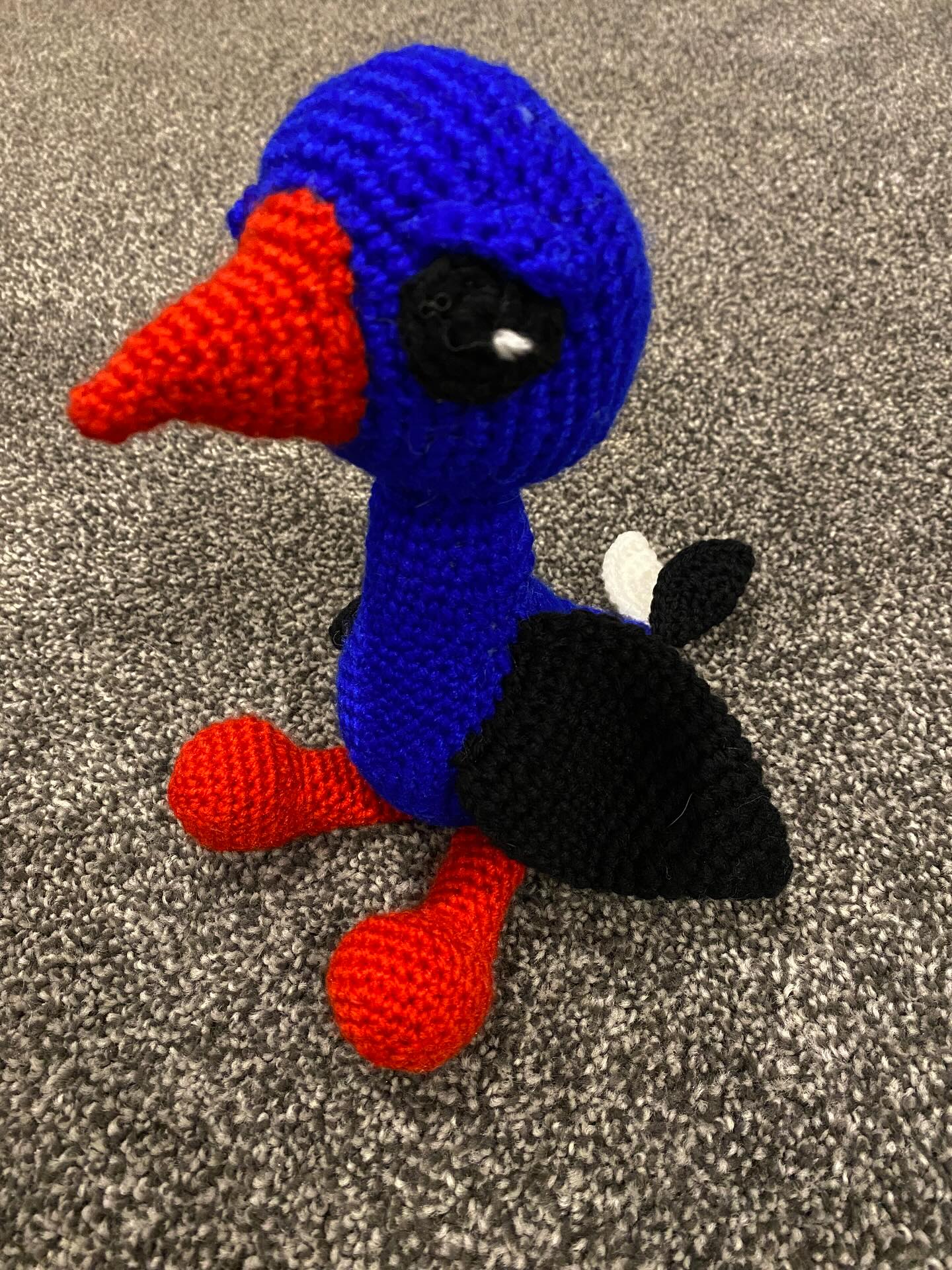 Pukeko. #madebyme #crochetbirds #nativebirdsnz #crochetnativebirds
