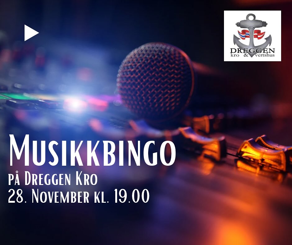 Velkommen til musikkbingo med Nomi på Dreggen Kro 28. November kl 19.00!