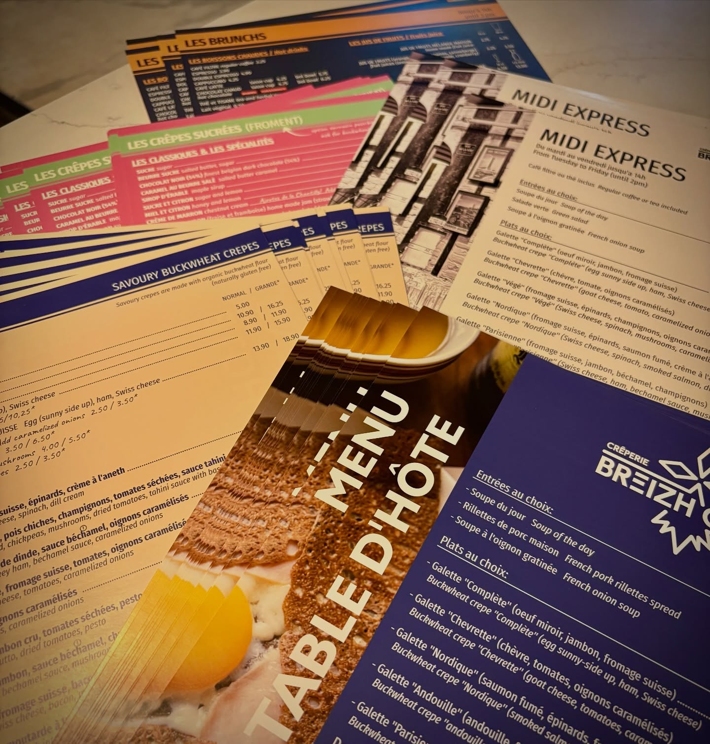 Les nouveaux menus sont arrivés!
Ça commence la semaine prochaine!!