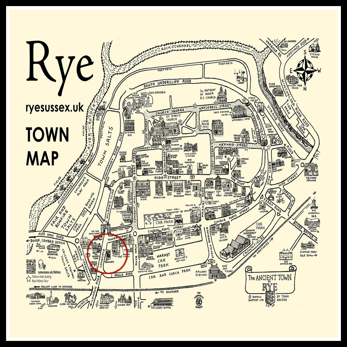 You can now find our office location on the Rye Town Map. #housekeepingcompany #housekeepingservices #cleaning #holidayhomes #holidaycottage #ryetown #ryetownmap #rye #camber #battle