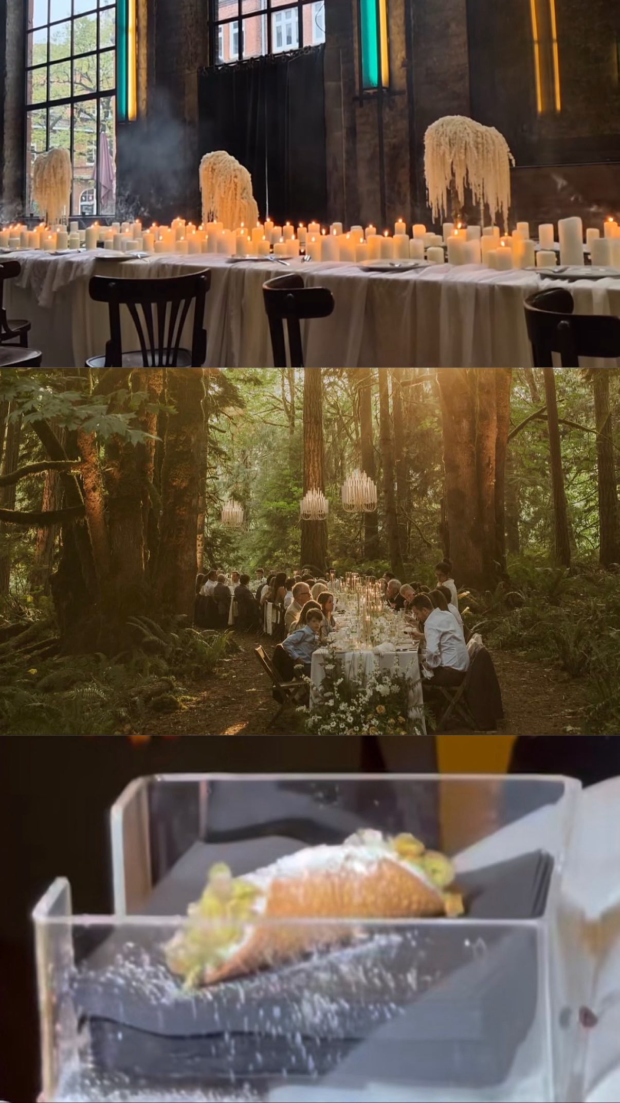 Wenn ich morgen heiraten würde, wären das drei Dinge, die ich einbauen würde… einfach, weil sie ✨ cool ✨ sind 😛
1️⃣ Frozen Candlelight
Ein Kerzenmeer, das aussieht, als hätte jemand Zeit, Raum und Romantik kurz eingefroren 🥹🕯️
Spiegelplatten, warmes Licht, pure Atmosphäre!
… und so elegant, dass selbst Minimalisten kurz schwach werden. 😝
Credit: @frenzyconcepts
2️⃣ Waldhochzeit
Für alle, die bei “moody forest vibes” direkt anfangen zu träumen 🥹
Magisch, intim, cinematic, wie ein Dinner mitten im Filmset.
Gibt mir fast leichte twilight-vibes!
Credit: @marcellalaine
3️⃣ Cannoli Bar
Ganz ehrlich: Das ist die Form von Entertainment, die wir verdient haben. 😭🥹
Frische Cannoli direkt am Tisch oder mitten auf dem Dancefloor… personalize it, baby! 🪩
Credit: @cannolisbymike
Welches ist euer Favorit?
Schreibt’s mir gerne in die Kommentare! 💬👇
#freietrauung #traurednerin #weddinginspo #küntzlerisch