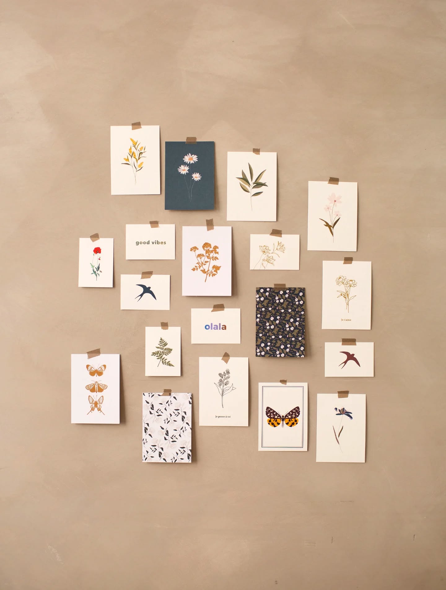 Le plus difficile c'est de choisir! Composition de cartes florales, petits mots et affiches à retrouver avec Laura et Aurélie en boutique ce samedi 🥰.
📸 @elisejourdanphotographe
.
.
.
#poussieredesrues #serigraphie #screenprinting #papeterie #lyon illustration