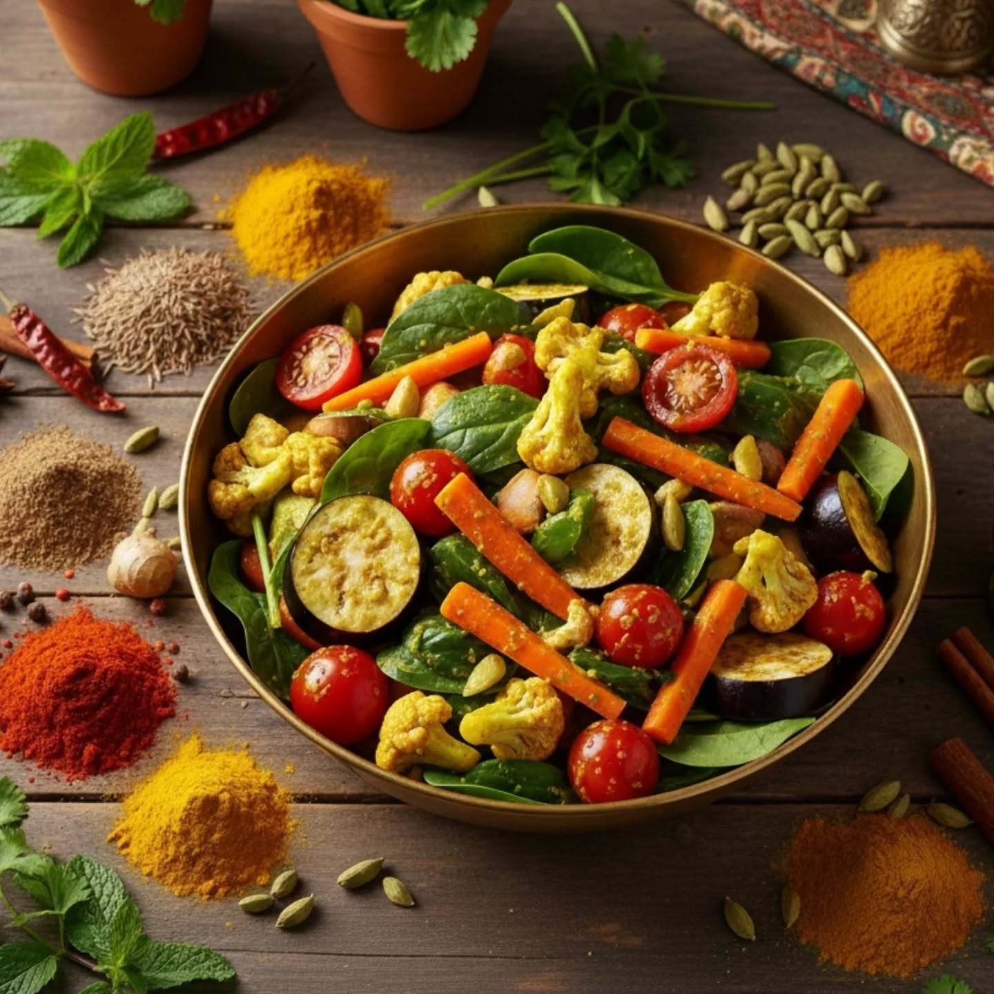 🌿 Dzisiejsza ciekawostka o kuchni indyjskiej
Indie to jeden z krajów o największej różnorodności warzyw i przypraw na świecie — w tradycyjnych potrawach potrafi znaleźć się nawet 10–15 różnych przypraw jednocześnie!
Co w tym niezwykłego?
⭐ Kurkuma – działa przeciwzapalnie i poprawia odporność
⭐ Kminek i kolendra – usprawniają trawienie i łagodzą wzdęcia
⭐ Imbir – pobudza, rozgrzewa i dodaje energii
⭐ Garam masala – mieszanka wspierająca metabolizm i krążenie
⭐ Warzywa – kuchnia indyjska bazuje na świeżych warzywach: kalafiorze, ziemniakach, soczewicy, pomidorach, szpinaku i wielu innych
Dlatego po indyjskim jedzeniu często czujemy się… lżej, a nie ciężko.
To połączenie warzyw + naturalnych przypraw sprawia, że to jedna z najzdrowszych kuchni świata.
________________________
🌿 Today’s Indian Cuisine Fun Fact
India is one of the world’s leaders in vegetable and spice diversity — a single traditional dish can contain 10–15 different spices!
Why is that so special?
⭐ Turmeric – anti-inflammatory and great for immunity
⭐ Cumin & coriander – support digestion and reduce bloating
⭐ Ginger – energizing, warming, boosts circulation
⭐ Garam masala – a spice blend that helps metabolism
⭐ Vegetables – Indian cuisine is full of fresh veggies: cauliflower, potatoes, lentils, tomatoes, spinach, and many more
That’s why after eating Indian food we often feel lighter, not heavy.
The mix of vegetables + natural spices makes it one of the healthiest cuisines in the world.
#indie #kuchniaindyjska