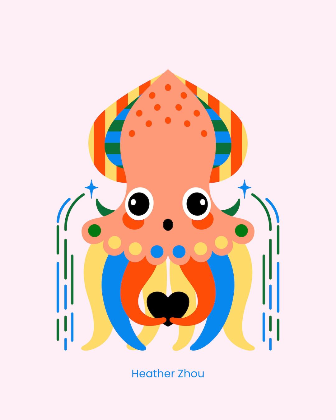 A more joyous color version of this little guy🖤
.
.
.
#illustration #animalillustration #homedecor #creativedesign #surfacedesign #creativedesigner #graphicartist #artlicensing #artcollaboration #artistcollaboration #playfuldesign #playfulart #textiledesign