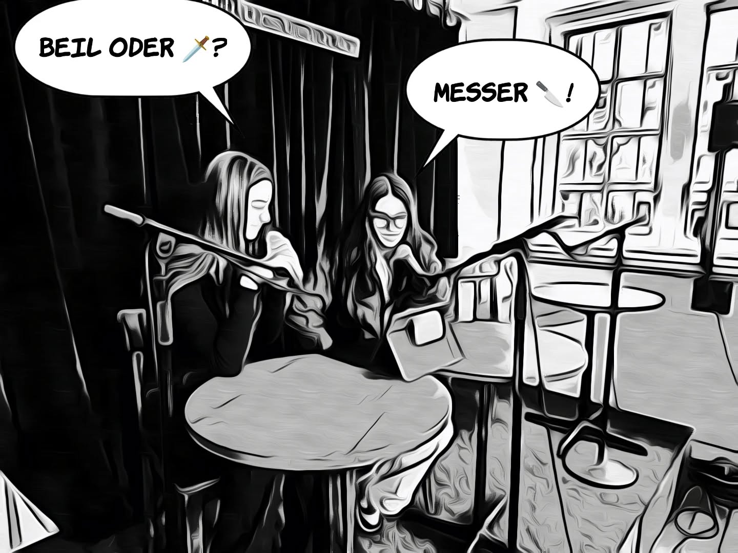 Zwei Urdorfer Autorinnenlesen einen Dialog über die besten Mord-Methoden 🧟♀️🗡️
Schreibcoach: @waltermillns
#jullneverwritealone
#urdorf
#mordistunserhobby