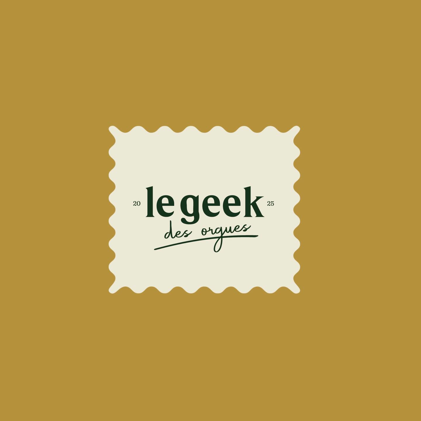 Le Geek des Orgues - projet de branding pour Adrien, informaticien passionné qui ouvre sa boutique à Bort les Orgues ! Hâte de voir les vitrophanies etc ça va être canon 😍