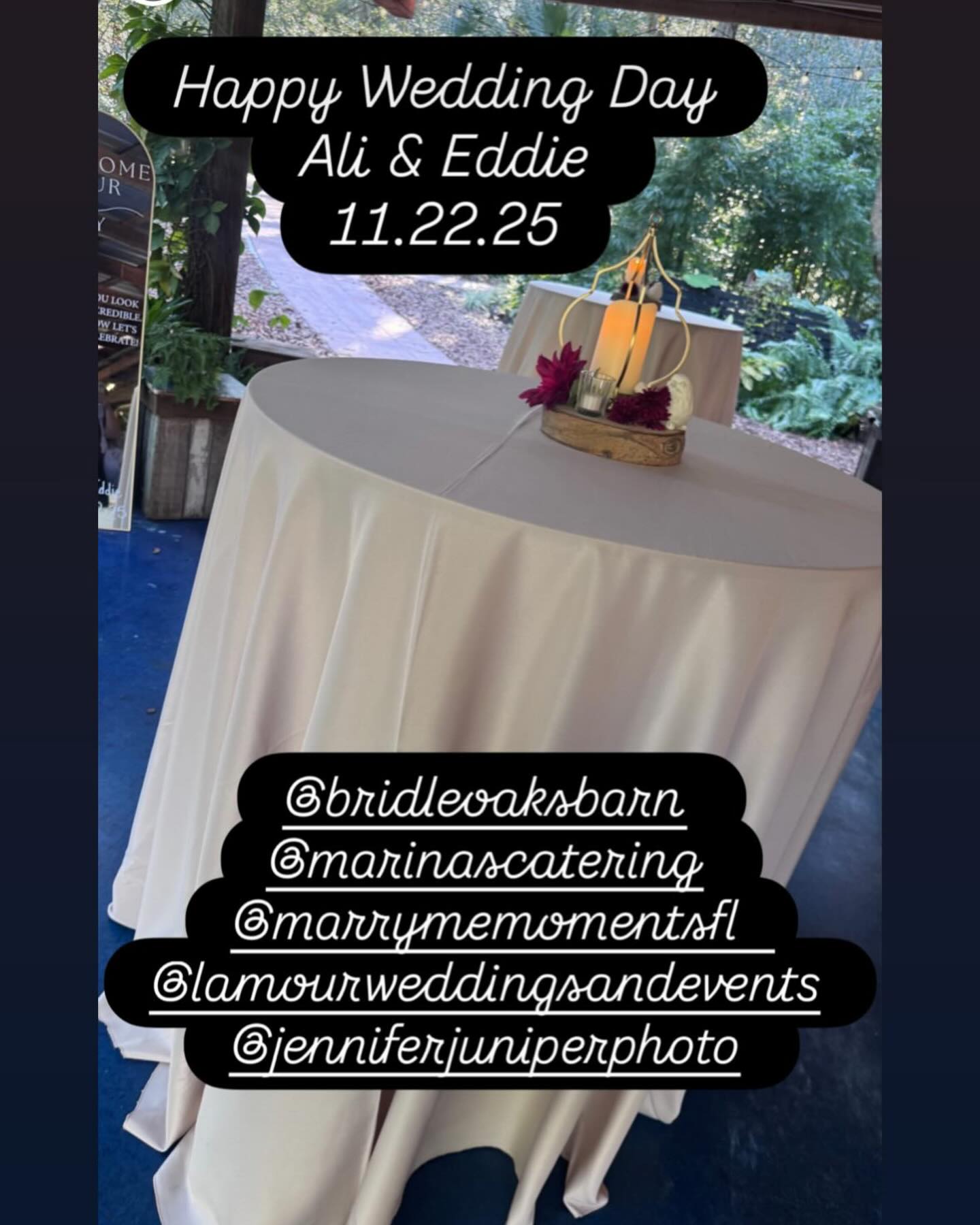 So happy to be a part of Ali & Eddie’s big day!!!
