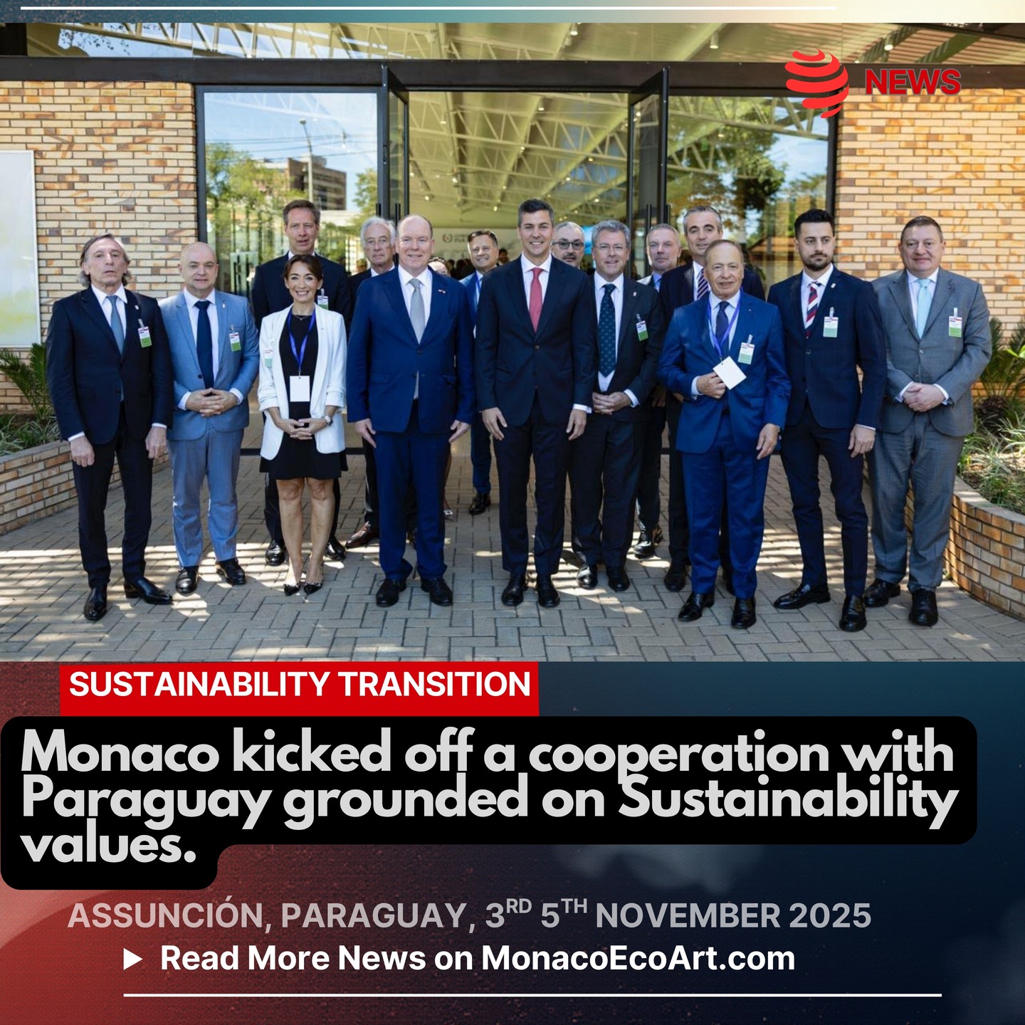 ✒🇲🇨 MONACŒCOART®
🇵🇾🇲🇨 SUSTAINABILITY TRANSITION
🇬🇧🇺🇸 Monaco kicked off a cooperation with Paraguay grounded on Sustainability values.
🇫🇷 Monaco a lancé une coopération avec le Paraguay fondée sur des valeurs de durabilité.
🇮🇹 Monaco ha dato il via a una cooperazione con il Paraguay fondata sui valori della sostenibilità.
🇪🇸 Mónaco inició una cooperación con Paraguay basada en los valores de la sostenibilidad.
Read the full text of the article at: www.monacoecoart.com
#action #interstate #cooperation #ecosystem #climate #nature #preservation #governance #business #community #companies #entrepreuneurs #diplomacy #civilsociety #decisionmaker 📸 © @gvt_monaco @santipenapy - Layout and contents: © MonacoEcoArt