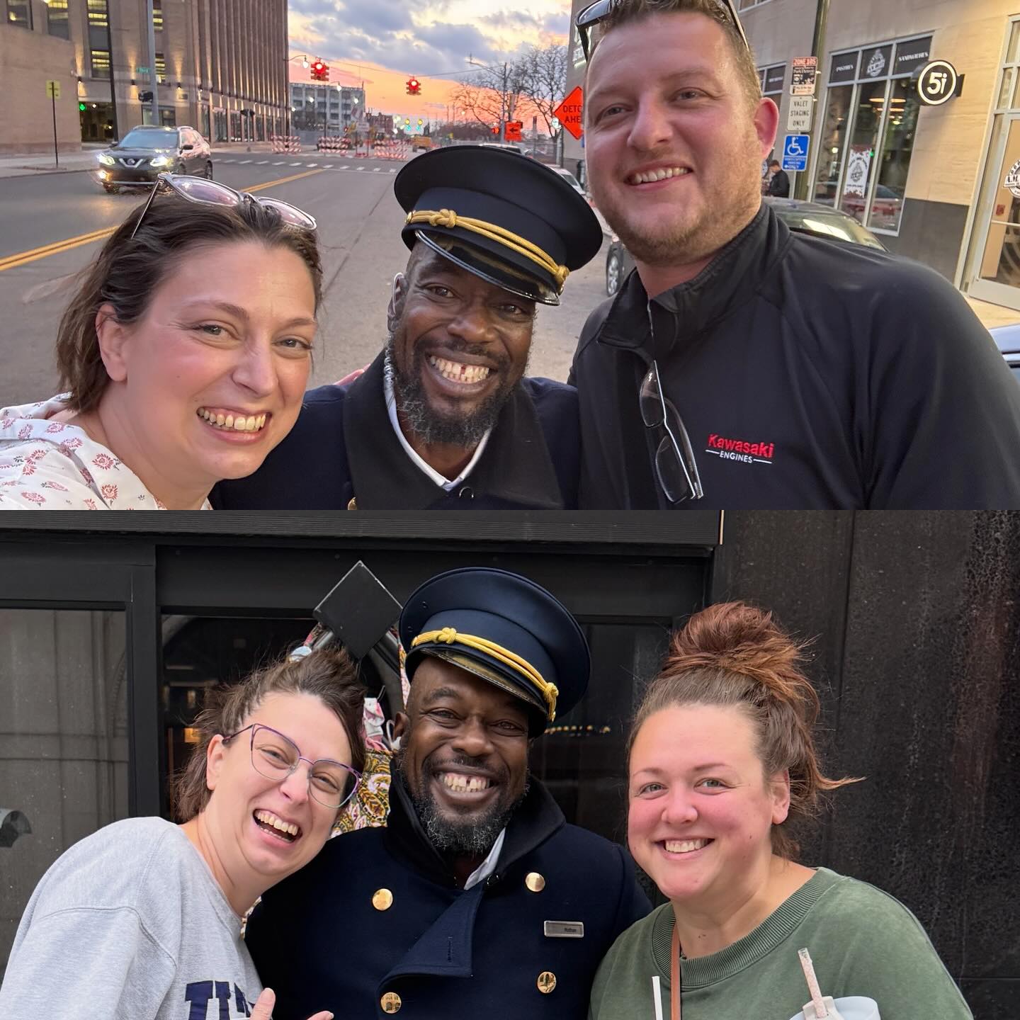 Well look who we ran into today on our way to a surprise party for our friend, Merissa, on the East side! Good ol’ Nathan got to meet the hubby today. Nathan was the awesome bellman who helped Sami and I during Ani and Merissa’s wedding weekend! He was more than glad to snap a pic with “the luckiest man in the world,” (that’s what he called Andrew when he met him 😆)
I forgot a memory card (an empty one!) in the hotel room and picked it up on the way to the party!