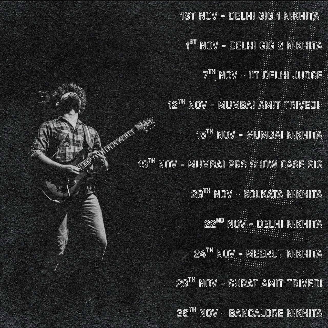Looking forward to meet you at these gigs !
@prsguitars @rightonstraps
#musician #gigs #shows #concert #travelling #music #guitar #player #prsguitars #independent #artist #performance #work