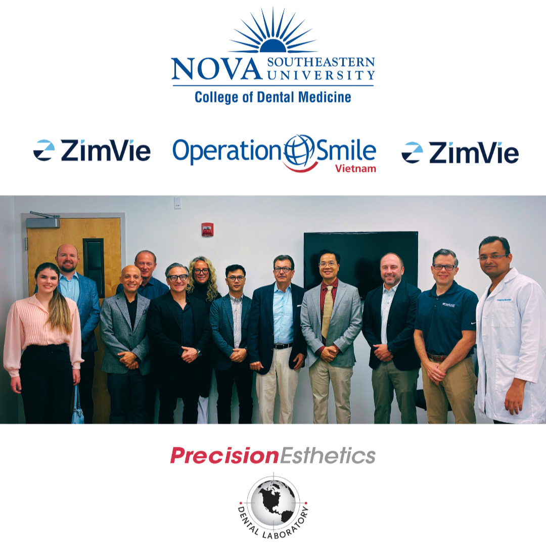 Dr @alexanderbendayan, Dr @njprostho, Dr @aleforlano and Dr Peter Coletti from @nsucollegeofdentalmedicine along with our own MDT Achim Michael Renner from @precisionestheticsdentallab welcomed a delegation from @operationsmile headed by Dr Pham Duong Hieu, Dr Nguyen Cao Thang, and Dr Luu Mingh Quang from Vietnam, made in part possible by the generosity of @zimviedentalofficial represented today by Douglas Brown, Darren Emert, Trudy Noftall, and Jimmy Faulkner. Operation Smile has transformed lives around the world by providing care to patients for more than 40 years.