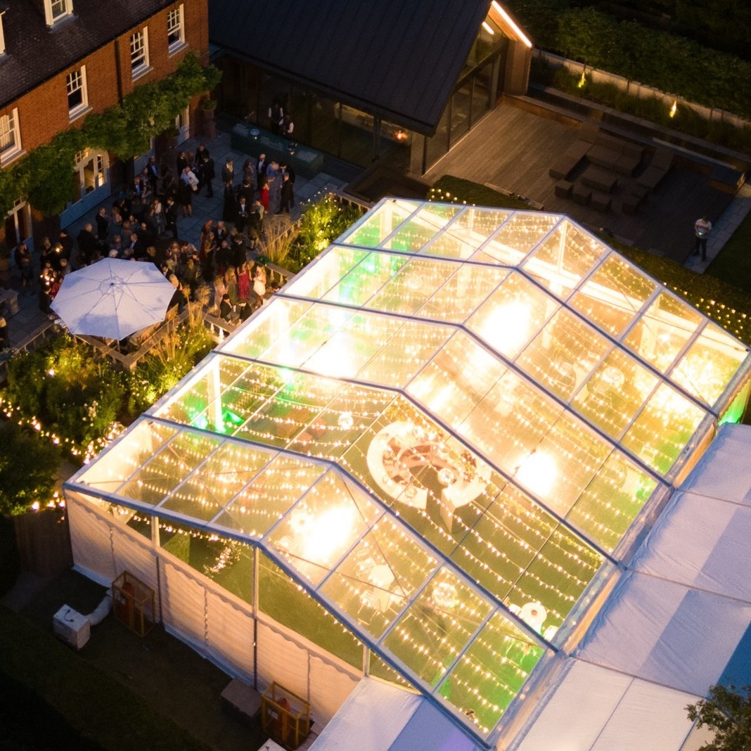 Under the stars ✨
Our clear marquees offer all the structure and comfort of a traditional marquee, while letting the natural beauty of your surroundings shine through.
Perhaps add some twinkling fairy lights or a starlit dancefloor, and you’ve got something truly special.
#ClearMarquee #LuxuryWeddings #OutdoorWeddings #MarqueeHireUK #EveningEvents #EventStyling
