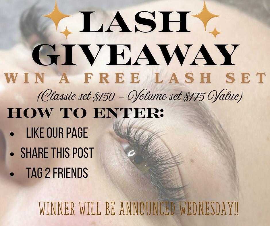 ‼️‼️Who wants FREE LASH EXTENSIONS?? 🙋♀️🙋♀️🙋♀️🙋♀️🙋♀️🙋♀️🙋♀️🙋♀️🙋♀️🙋♀️🙋♀️🙋♀️🙋♀️🙋♀️🙋♀️🙋♀️🙋♀️🙋♀️🙋♀️🙋♀️🙋♀️ It’s giveway time!!
🎁 Win A FULL SET OF YOUR CHOICE OF LASH EXTENSIONS with Gabby! (😍😍😍Check out her GORGEOUS WORK HERE: @gabrielle.esthetics
How to enter:
1. 👍 Like our page
2. ❤️Share this post on your story!
3. 👯 Comment on this post & Tag 2 friends!
Winner announced WEDNESDAY!!