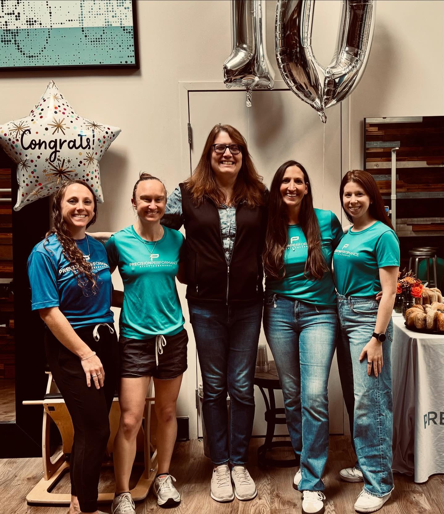 10 years. One decade.
From one room, one phone line, and me answering every call… to this.
Today I looked around at our 10-year celebration and felt all of it. The early mornings, the late nights, the leap of faith, and the people who believed in me from day one.
To my husband @edwardbc2481 thank you for being all in from the start. For backing this crazy idea, for reminding me I could do it, and for standing by me every step of the way.
To Kaye, my right hand, the keeper of all things organized and possible. You’ve been with me since day one, and Precision wouldn’t be what it is without you.
To my incredible team of physical therapists @kace.pace @dr.elizabeth.dpt @noellee2 : You’re brilliant, compassionate, hilarious, driven, and fully committed to making runners better. I’m so lucky to work alongside you.
And to the Atlanta running community, you’re the reason we exist. You’ve trusted us with your injuries, your goals, your big dreams and hard setbacks. In 10 years, we’ve helped thousands of runners in this city recover, perform, and keep doing what they love and we’ve loved every single step of it.
But we’ve never just been about treatment.
We’ve taught courses. We’ve hosted podcasts. We’ve written and spoken and educated. We’ve worked finish lines and start lines and everything in between. We’ve partnered with the Atlanta Track Club @atlantatrackclub and supported the elite team as part of their multidisciplinary crew. Everything we do is to build a stronger, smarter, more resilient running community, right here in Atlanta.
It’s been a wild and incredible 10 years. And if this is what we could do in one decade… just wait for the next one.
—Xoxo Kate
Founder, Precision Performance Running Medicine Clinic (and Physical Therapy)
#PrecisionTurns10 #RunningMedicine #AtlantaRunning #FastBananas #StrongerBetterTogether #PTForRunners #atlrunners #atlanta #runningpt #running