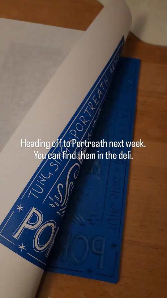 You'll find these and some foodie themed prints in Portreath's @jaybirddeli next week.
#linocut
#portreath
#cornwall