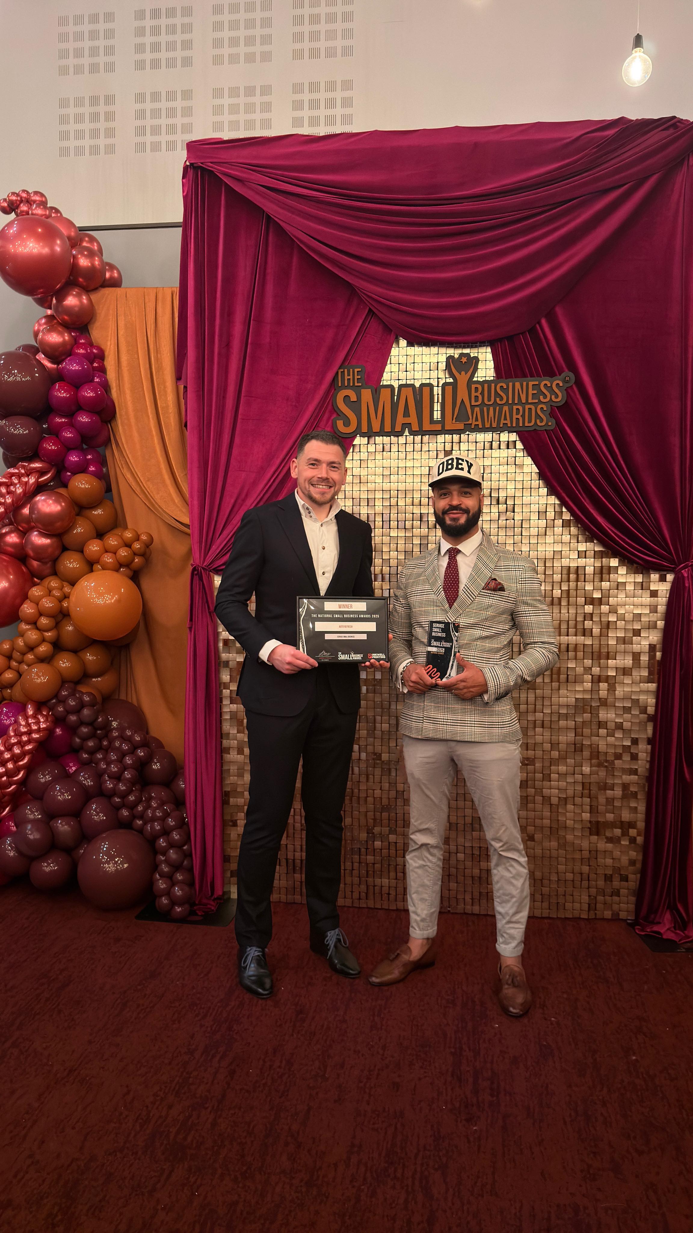 “ATOMIC KITTENS”
NORWICH WE DID IT!!!
We went to the National Small Business Awards and took home SMALL SERVICE BUSINESS OF THE YEAR.
Yeah. Us.
Little ole’ Auto Refresh from little ole’ Norwich!
We are so proud and so very grateful to all our families, friends and clients who continue to support us every single day. #GLOSSGANG
Feeling pretty emotional today! 💙🥹
We work so hard, and try and do our best for every client, so to see that recognised on a National stage feels pretty surreal.
Thankyou @thesmallbusinessawards for a TRULY awesome night and SO sorry for being outside. *CRINGE* 🤦🏽♂️
We’ll be mainly snoozing until Monday. 🤪😴
🌀🚙
———————————————————-
▪️Auto Refresh Norwich
▪️Multi-Award Winning Detailing
▪️Mobile & Studio Based
▪️07508788695
▪️contact@autorefreshnorwich.co.uk
💻 Book Online (link in bio)
📱Drop us a call, email, DM or WhatsApp for availability
🏆 Norfolk Small Business of the Year - Finalist ‘23/24
🏆 East of England Small Business of the Year - Winner ‘24/25
🏆 National Small Business of the Year - Winner ‘25/26
☑️ 200+ 5⭐️ Online Recommendations
———————————————————-
#norwichdetailer #norwichvalet #detailernorwich #valetnorwich #justaddwater #andaplugpoint #snapbackcrew #autorefreshnorwich
#valetersofinstagram #detailersofinstagram #norfolkvalet #norwichmobilevalet #norfolk #norwich #valet #detailer @eastern_daily_press