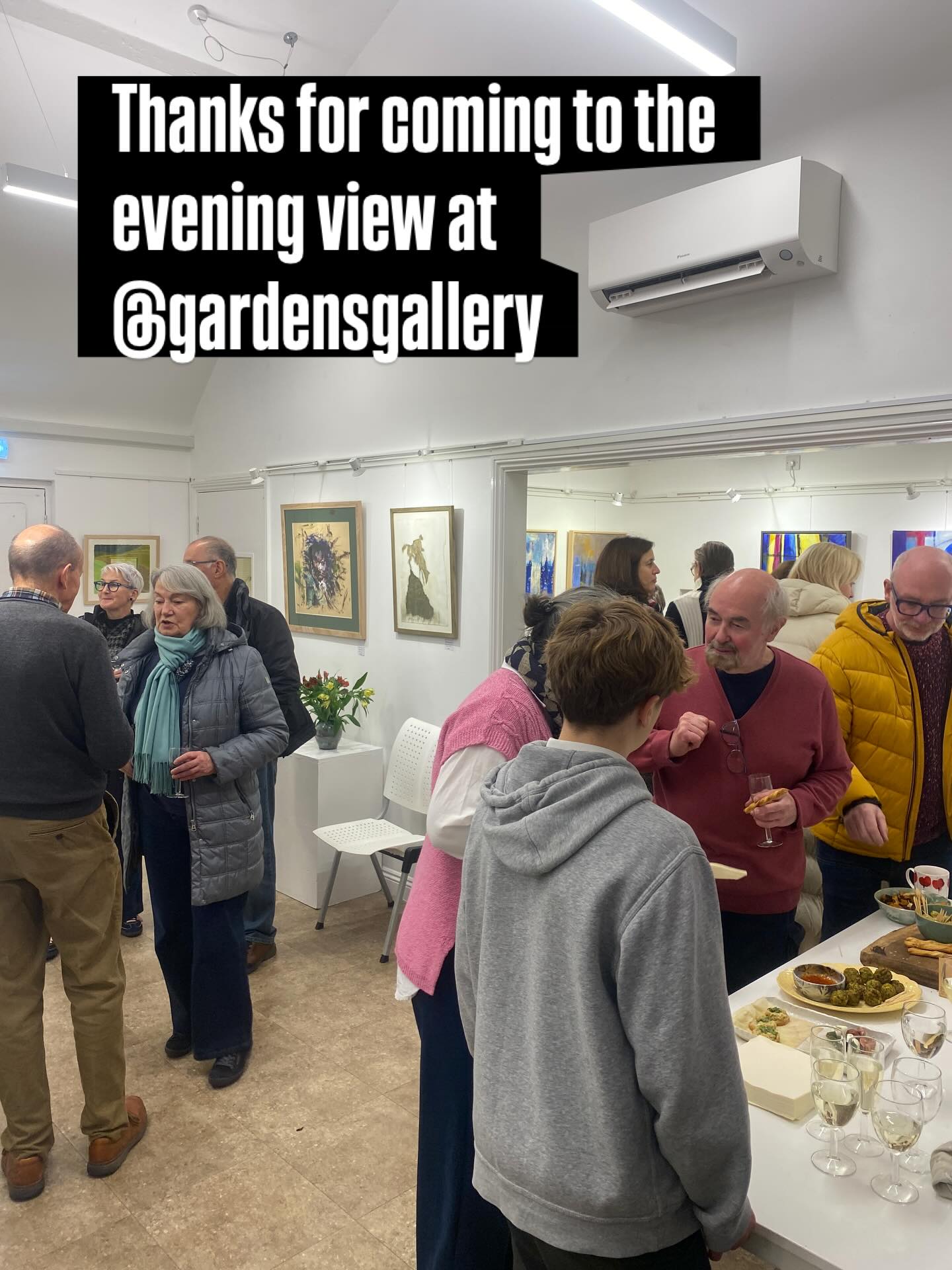 We had a brilliant evening view this week - thanks to all who came, such fun to see the gallery full and buzzing. I failed to take photos but here’s a few little videos to pique your interest- starting with my wall !,
We are in the @gardensgallery until Tuesday Nov 25th … do pop in !! I will be there all day Sunday 23rd - I may set up to paint in the corner if I can find a space !,
#localartisans #paintingsforsale #giftsforall