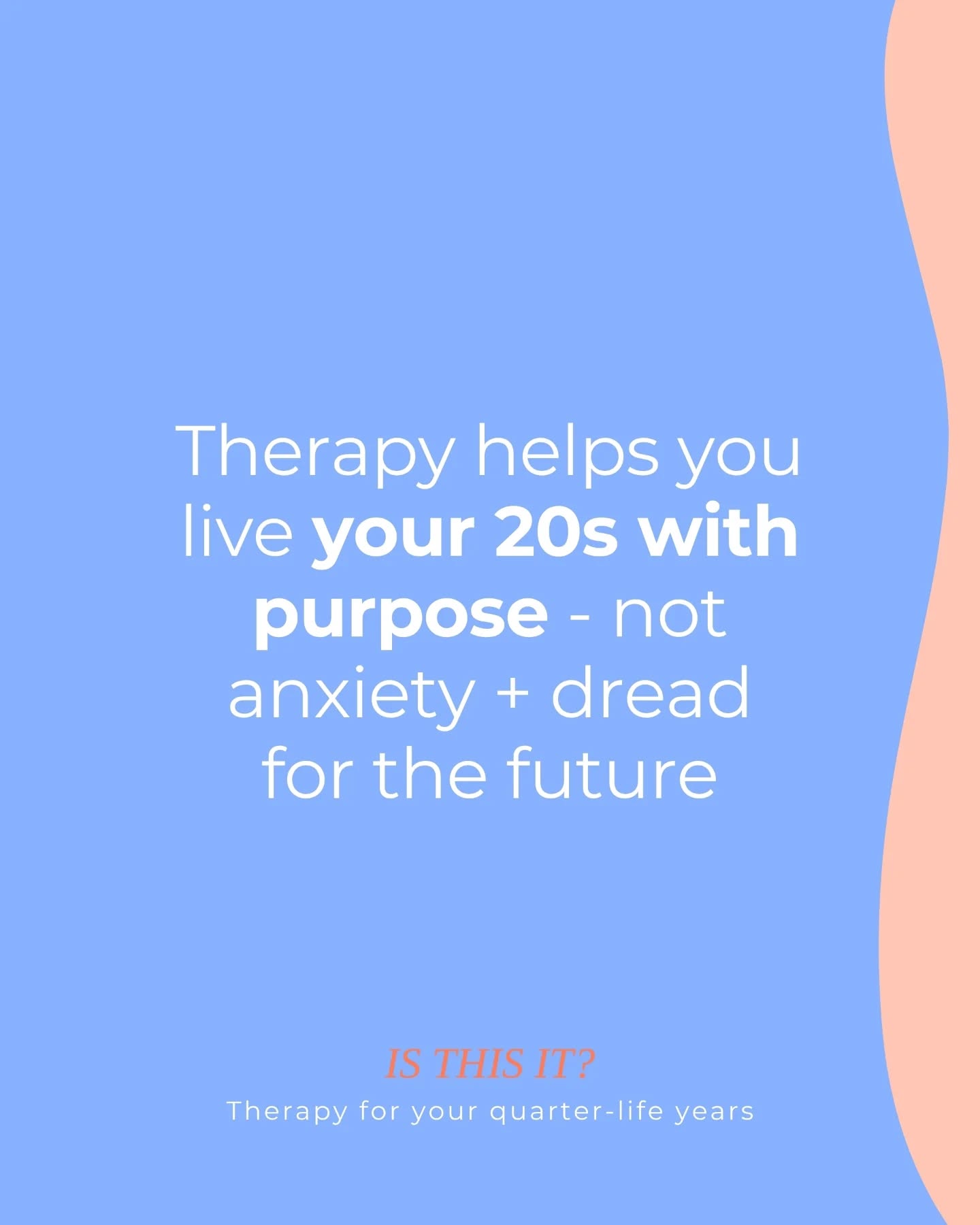 If you’ve been thinking about starting therapy, this is your sign 🌠
Your 20s aren’t supposed to feel like a constant mix of dread, pressure and “what am I even doing?”
Because that pull you’re feeling? That’s the part of you craving purpose, direction, and a life that actually feels like yours.
In therapy, we strip things back to you - your values, your needs, your pace.
And once you know what genuinely matters to you, the future feels less like a looming deadline and more like something you get to shape with intention (and get excited about again!).
If you're ready to feel purposeful (not panicked) about your next chapter, I’d love to help 🫶
I currently have a rare 5:30pm Tuesday session available... until it's gone. Could that be your time each week to reconnect with yourself, and shape your future with confidence? 👀
Book your free intro call via the link in my bio, or send me a DM if you’d like to chat first 💌 I’m so glad you’re here, and I’d love to meet you!
.
.
#therapyforyour20s #whatsmylifepurpose #quarterlifecrisis #lifeinyour20s #quarterlifetherapist #comparison #decisionparalysis #getunstuck #selfdoubttoselftrust #moderntherapy #therapyforoverwhelm