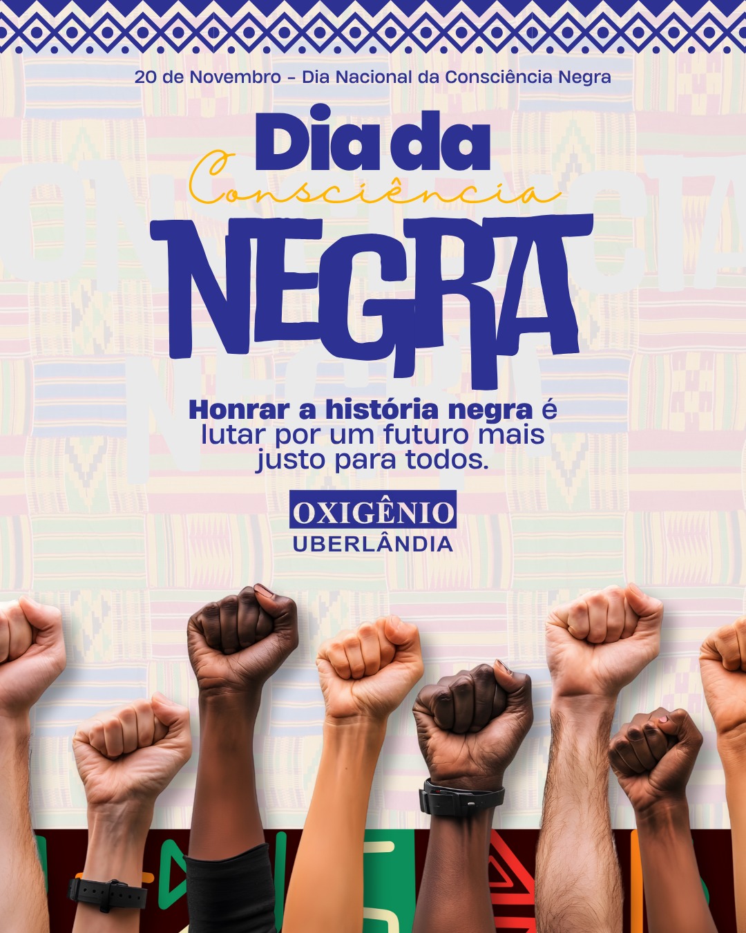 🖤 20 de Novembro – Dia da Consciência Negra
Hoje reforçamos um compromisso que deve existir todos os dias:
respeito, igualdade e dignidade.
Uma data para lembrar da força da história negra
e da importância de seguirmos avançando como sociedade,
construindo um futuro mais justo para todos.
#DiaDaConsciênciaNegra #20DeNovembro #ConsciênciaNegra #OxigênioUberlândia